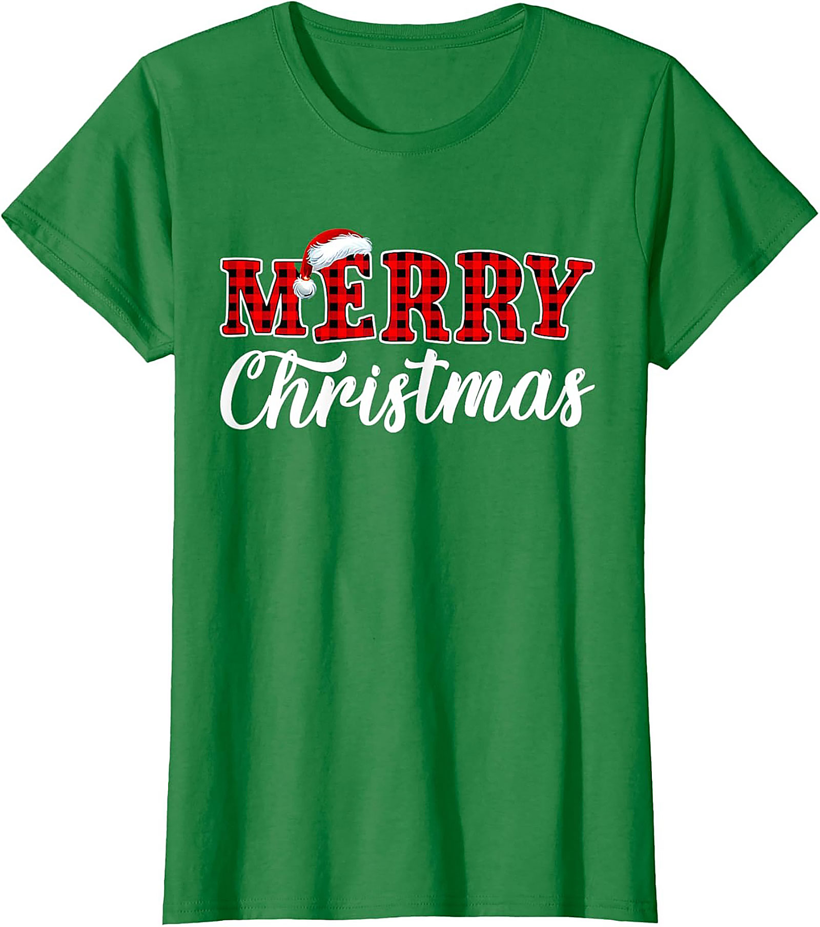 Buffalo Plaid Christmas T-Shirt Festive Holiday Graphic Tee