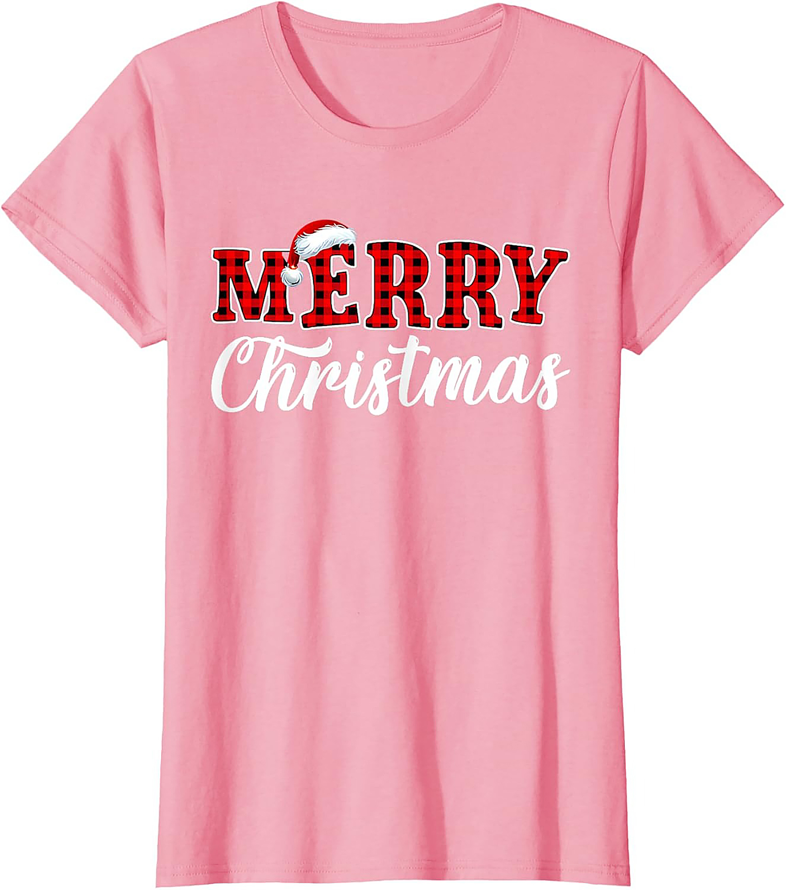 Buffalo Plaid Christmas T-Shirt Festive Holiday Graphic Tee