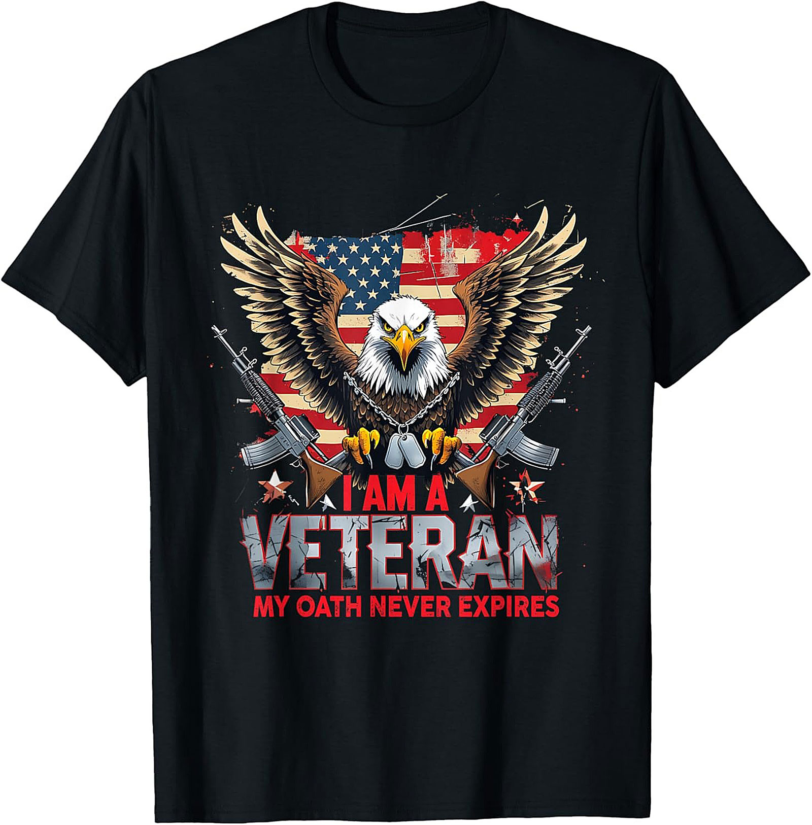 Veteran T-shirt | My Oath Never Expires Patriotic Tee
