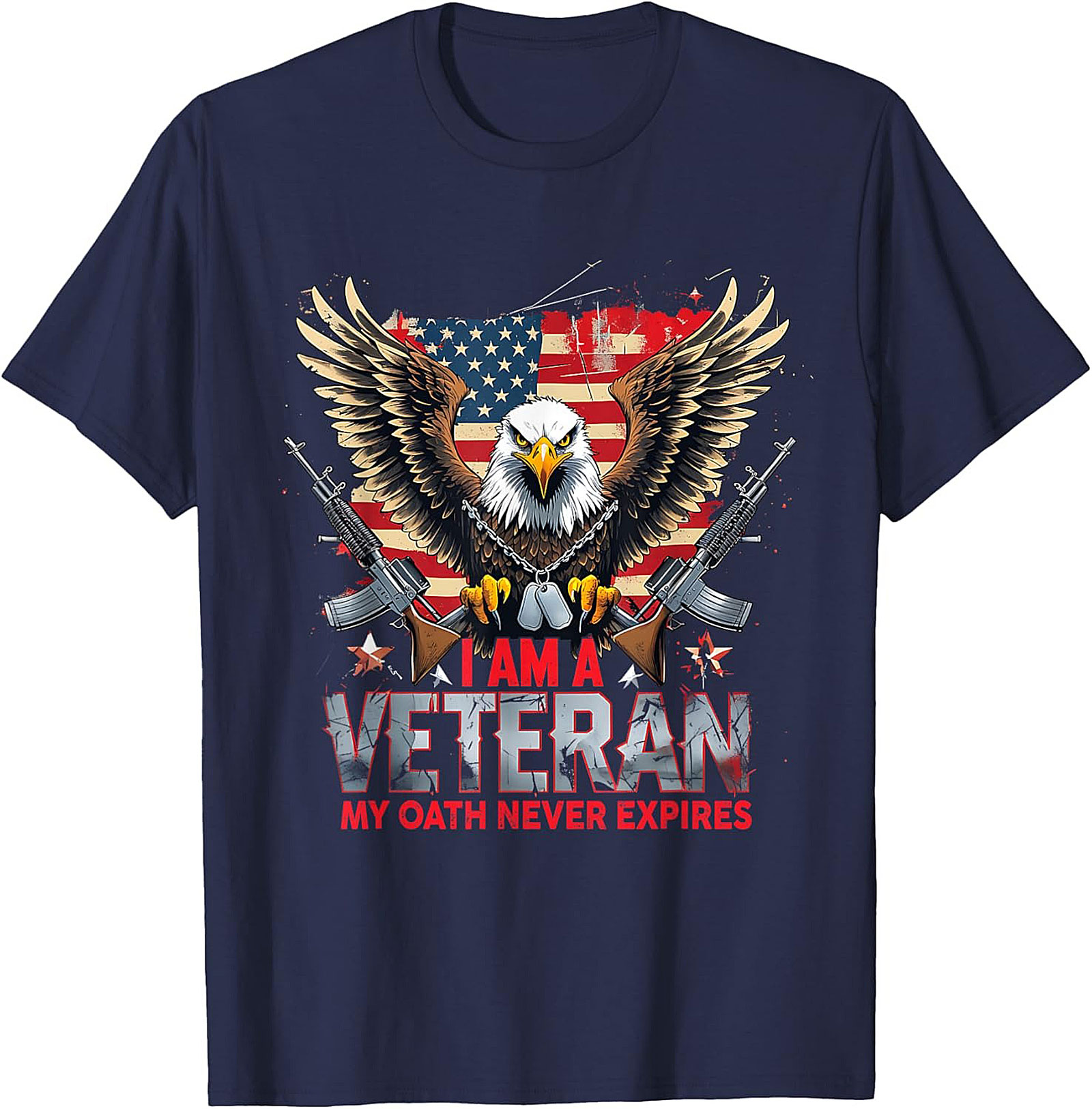 Veteran T-shirt | My Oath Never Expires Patriotic Tee