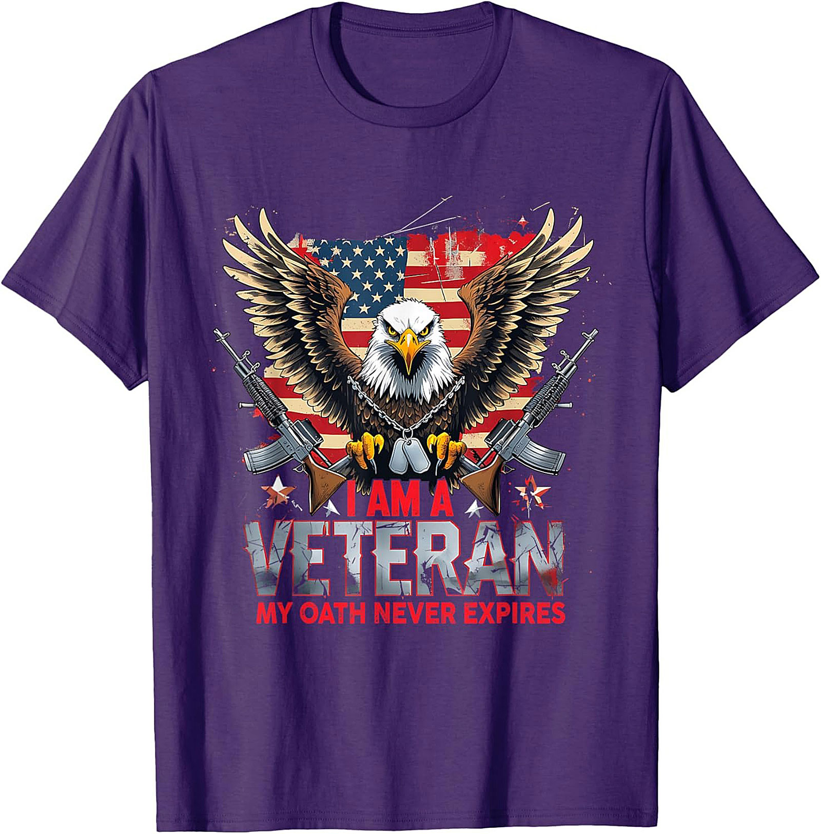 Veteran T-shirt | My Oath Never Expires Patriotic Tee