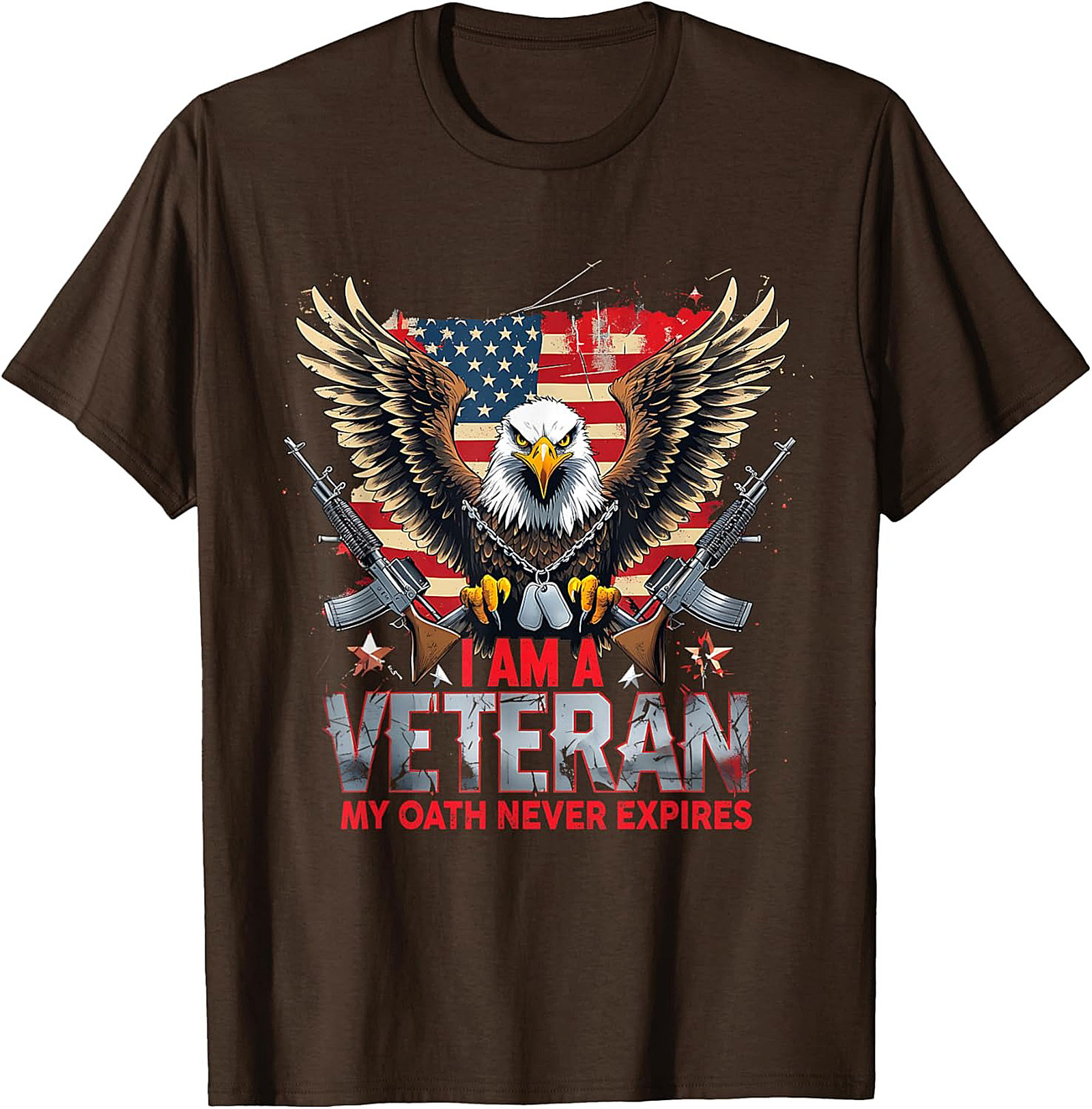 Veteran T-shirt | My Oath Never Expires Patriotic Tee