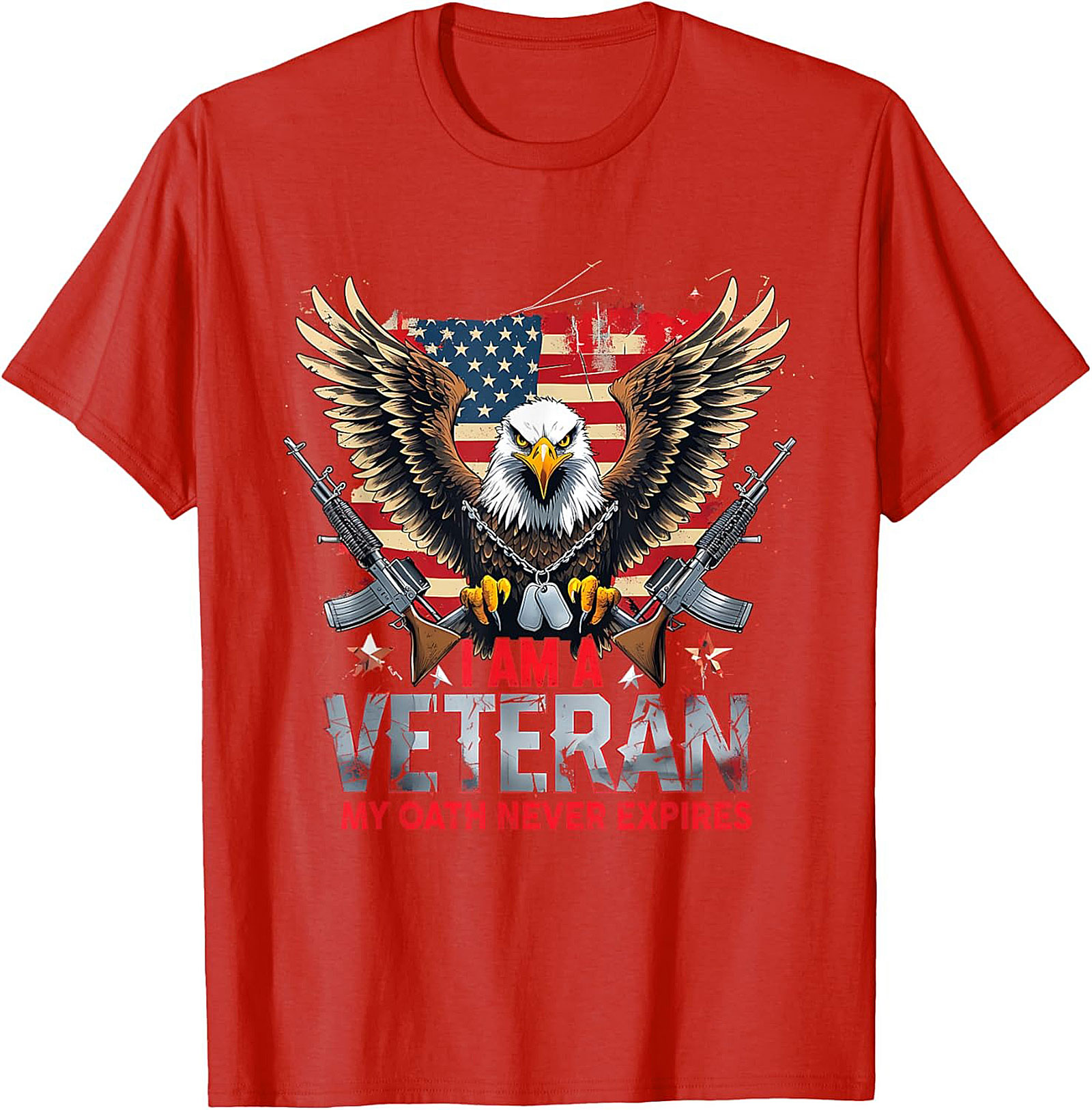 Veteran T-shirt | My Oath Never Expires Patriotic Tee