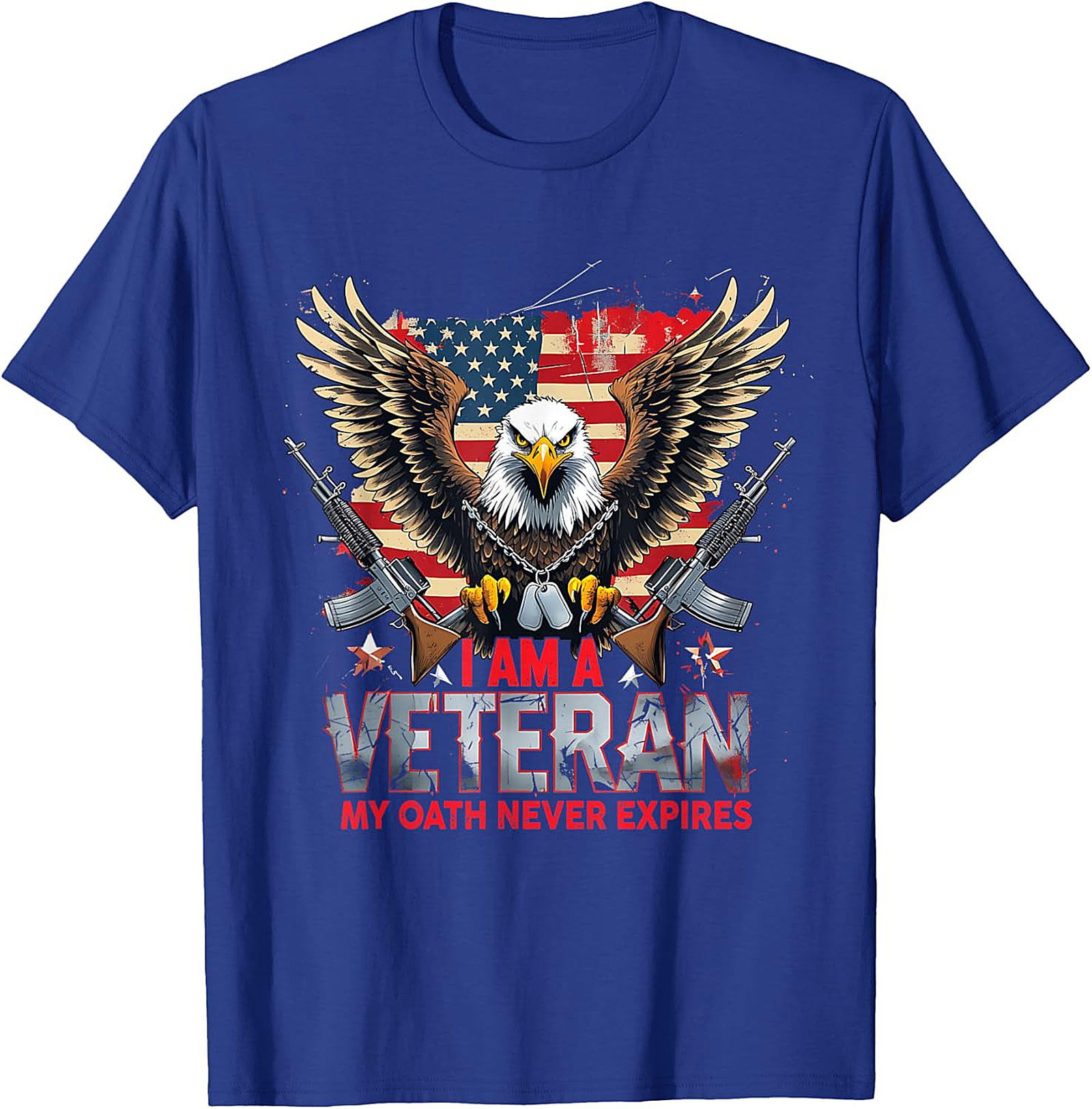 Veteran T-shirt | My Oath Never Expires Patriotic Tee