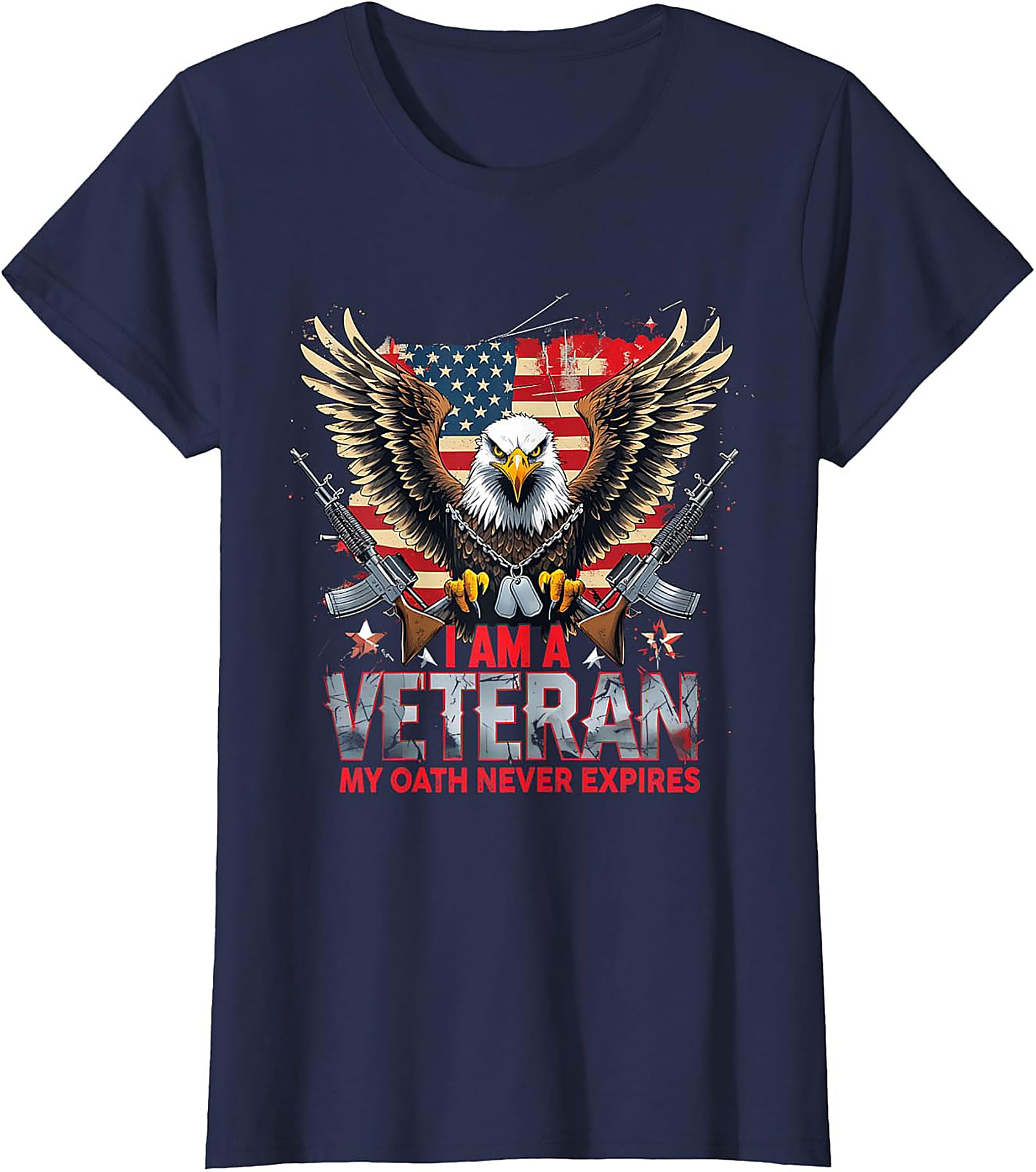 Veteran T-shirt | My Oath Never Expires Patriotic Tee