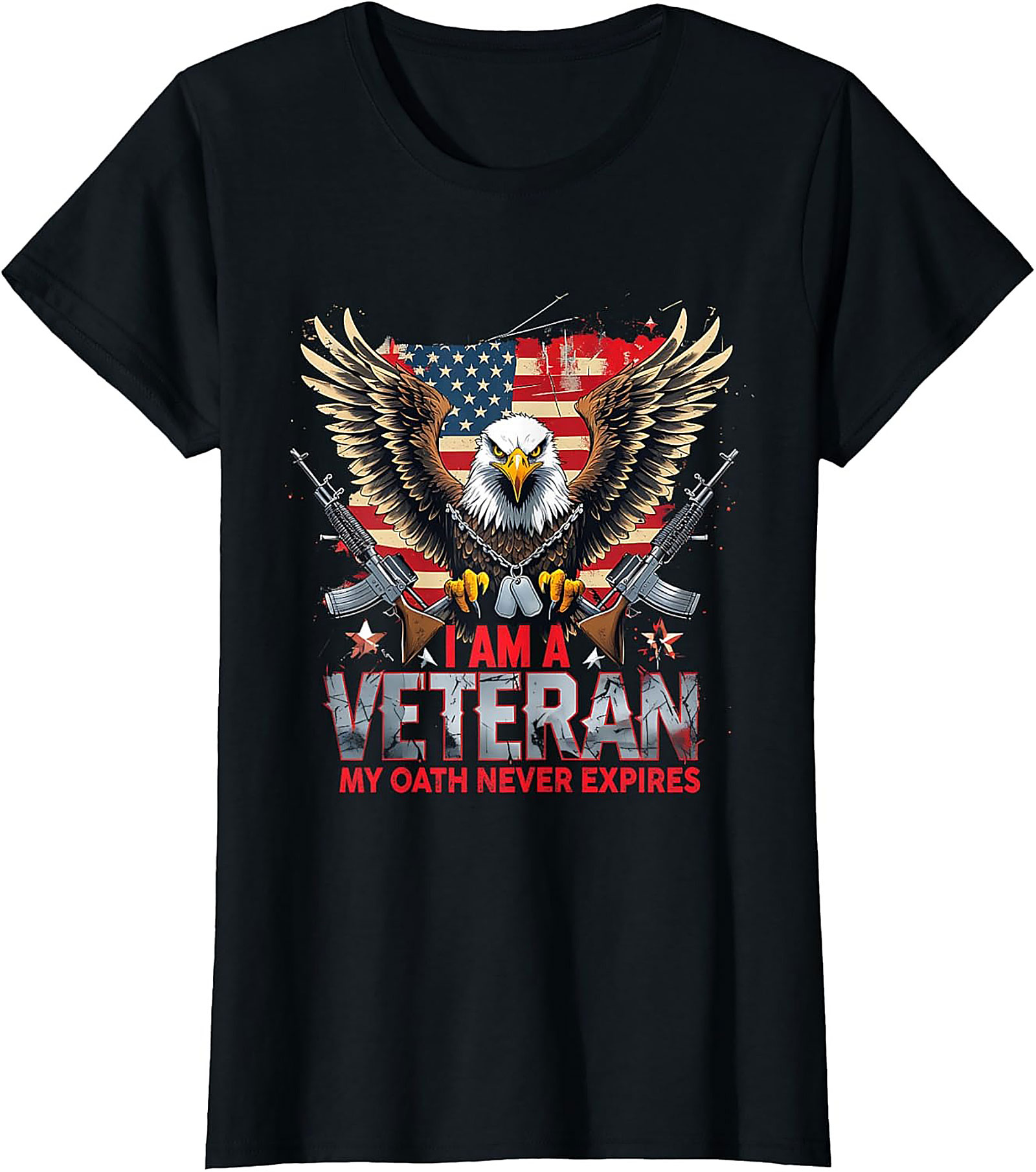 Veteran T-shirt | My Oath Never Expires Patriotic Tee