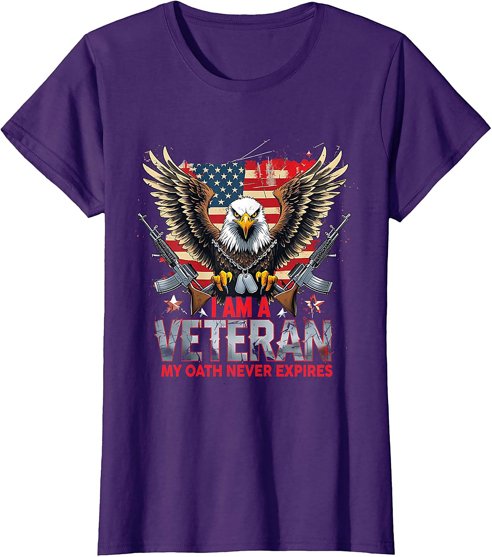 Veteran T-shirt | My Oath Never Expires Patriotic Tee