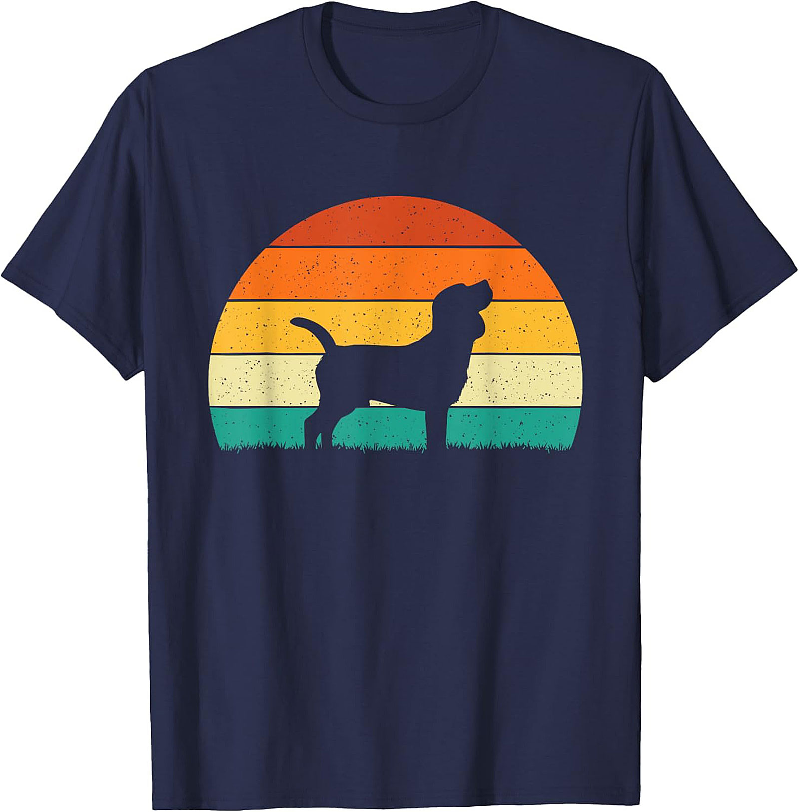 Vintage Beagle Sunset Graphic Tee | Retro Dog Lover Unisex Shirt