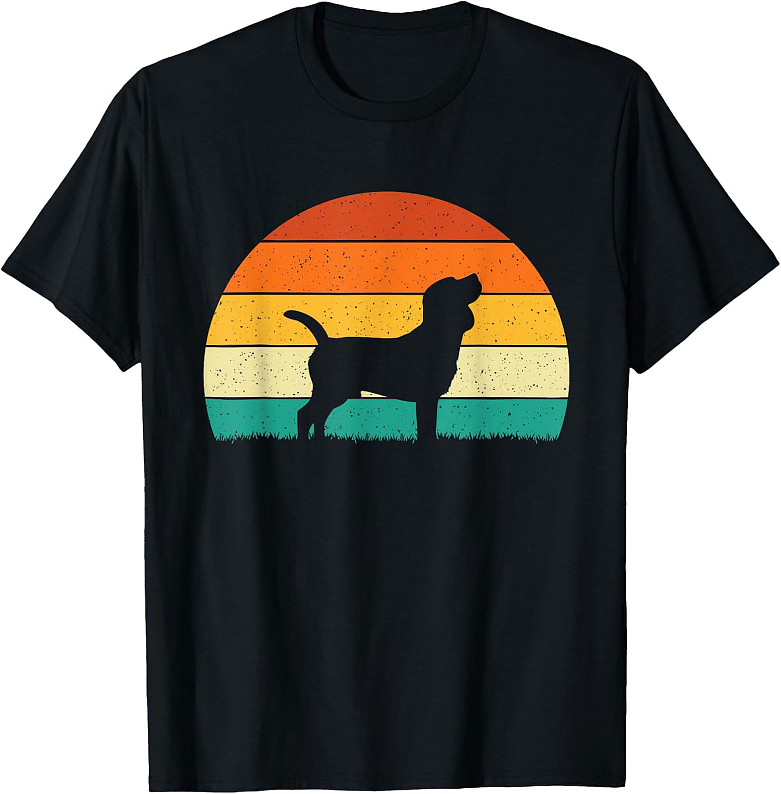 Vintage Beagle Sunset Graphic Tee | Retro Dog Lover Unisex Shirt