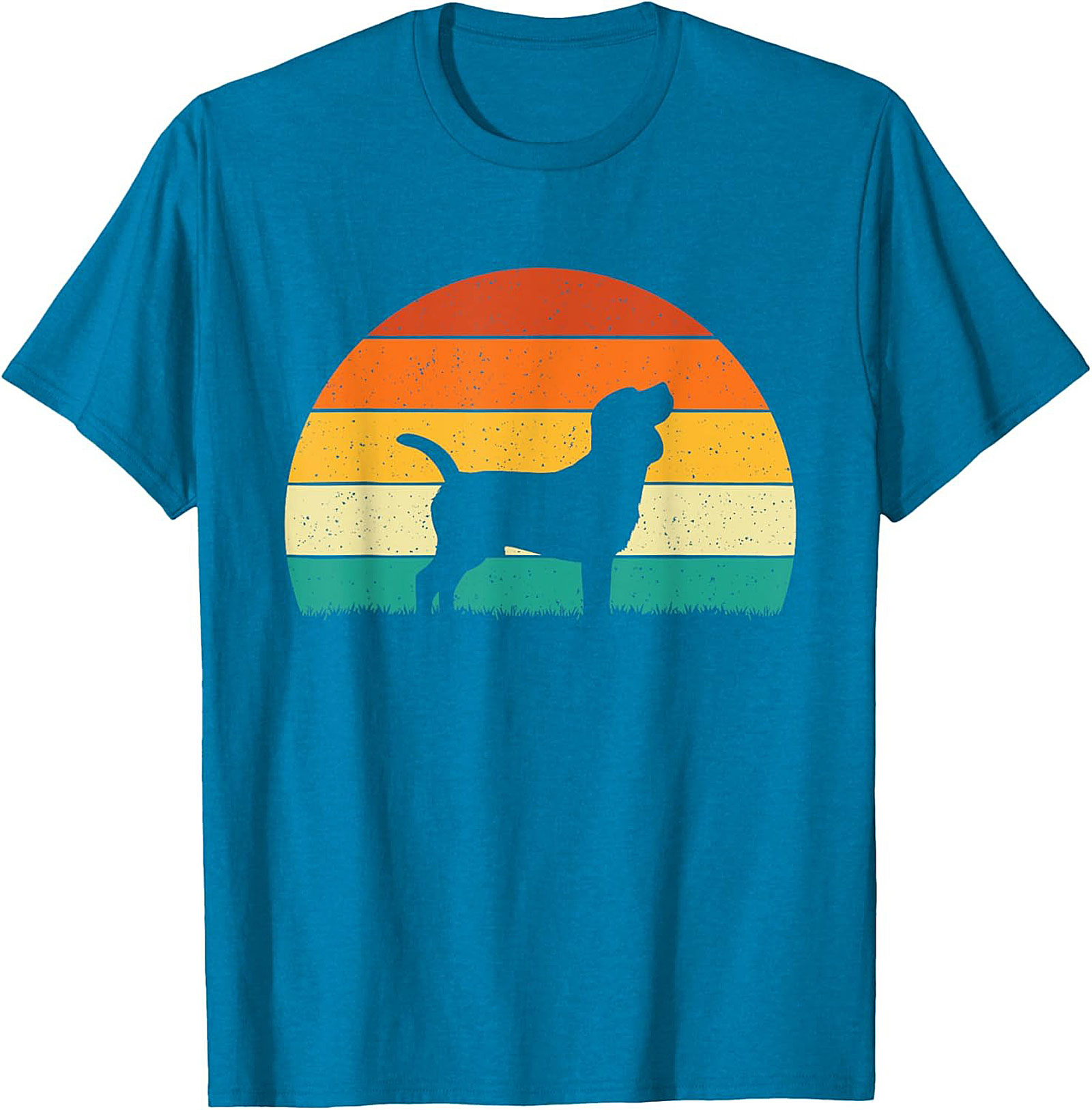 Vintage Beagle Sunset Graphic Tee | Retro Dog Lover Unisex Shirt