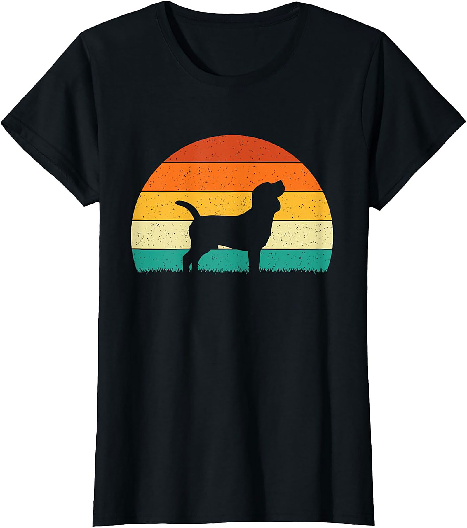 Vintage Beagle Sunset Graphic Tee | Retro Dog Lover Unisex Shirt