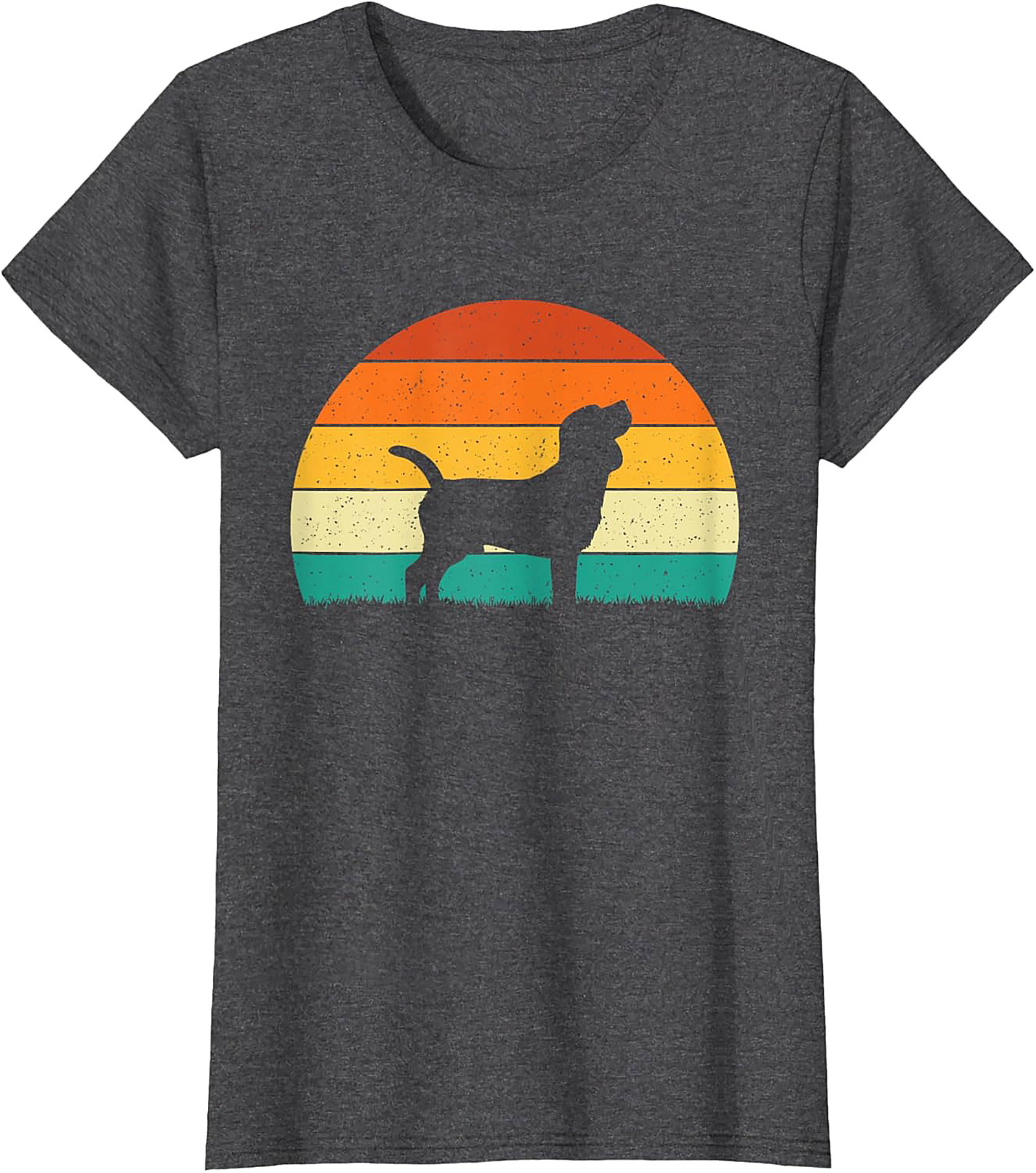 Vintage Beagle Sunset Graphic Tee | Retro Dog Lover Unisex Shirt