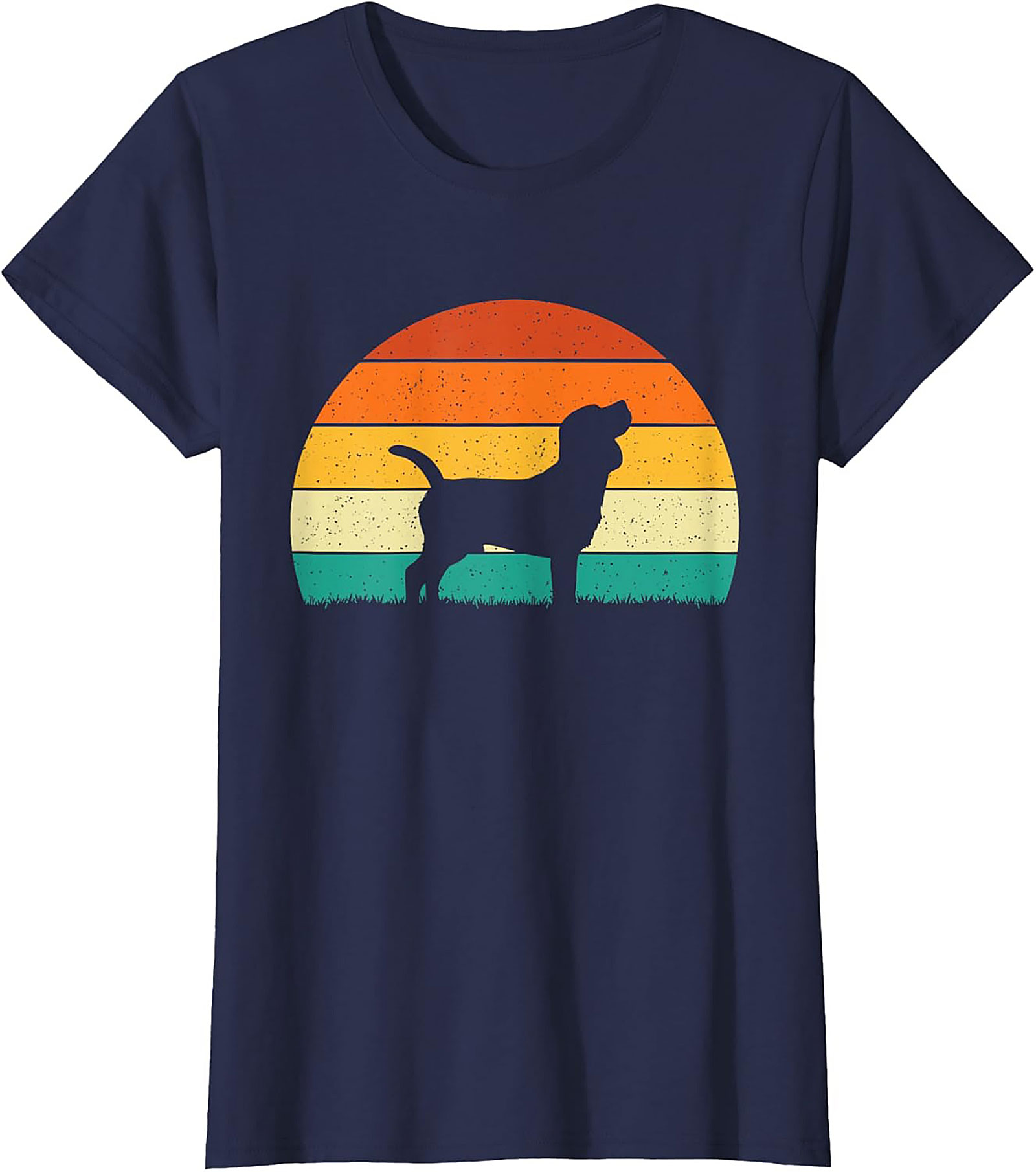 Vintage Beagle Sunset Graphic Tee | Retro Dog Lover Unisex Shirt
