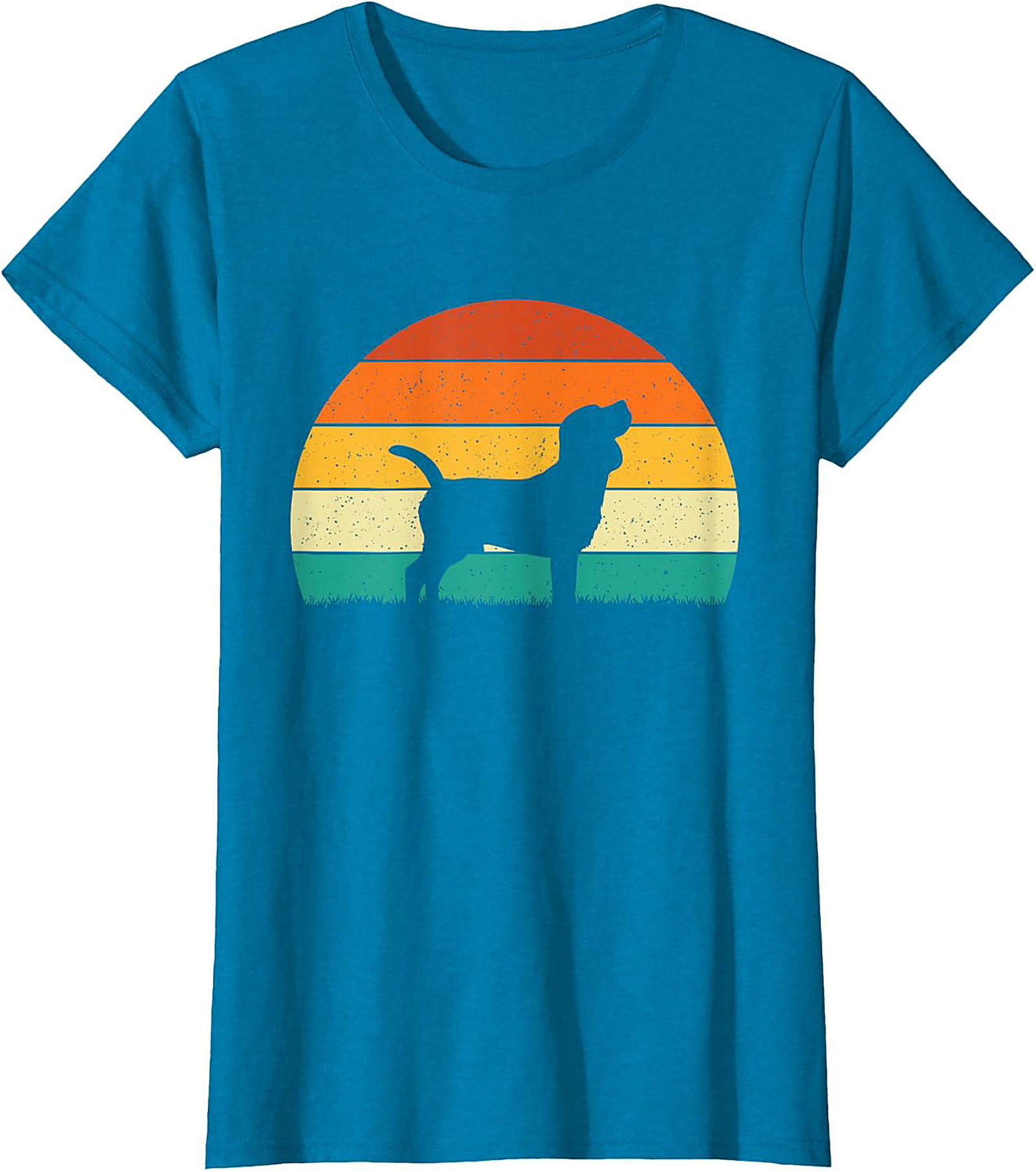 Vintage Beagle Sunset Graphic Tee | Retro Dog Lover Unisex Shirt