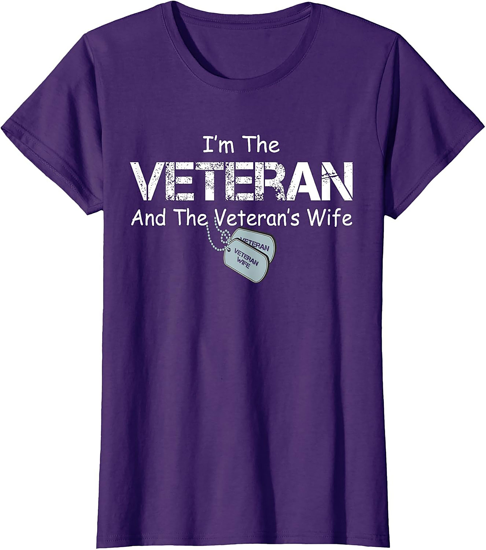 Veteran Wife T-Shirt | Funny Military Spouse Graphic Tee