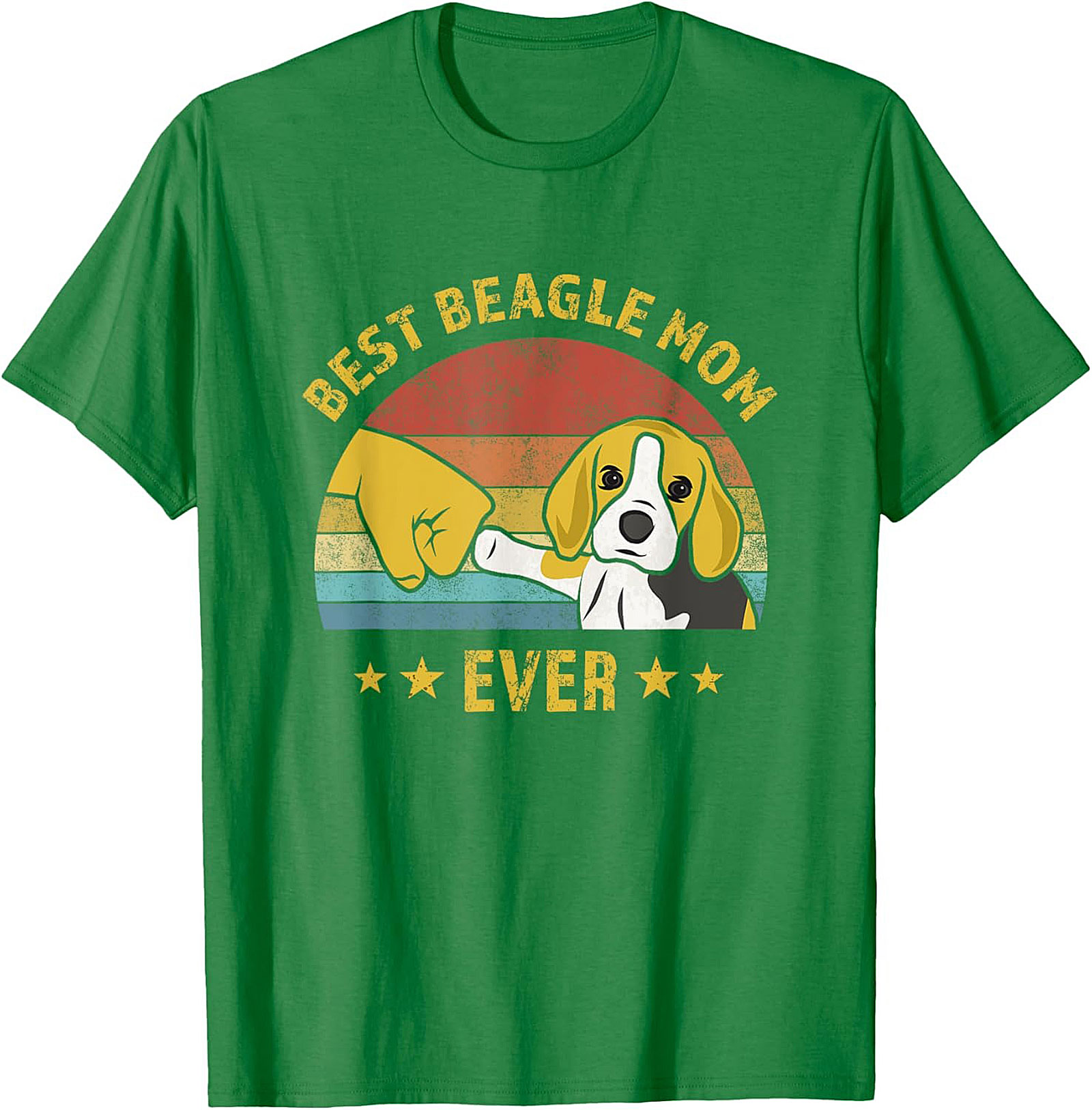 Best Beagle Mom Ever Vintage Graphic Tee | Funny Dog Lover Shirt