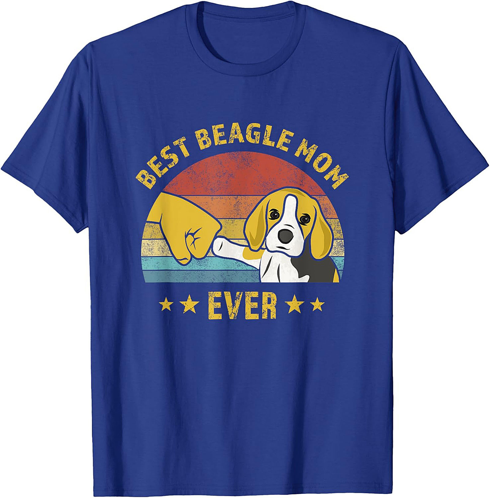 Best Beagle Mom Ever Vintage Graphic Tee | Funny Dog Lover Shirt