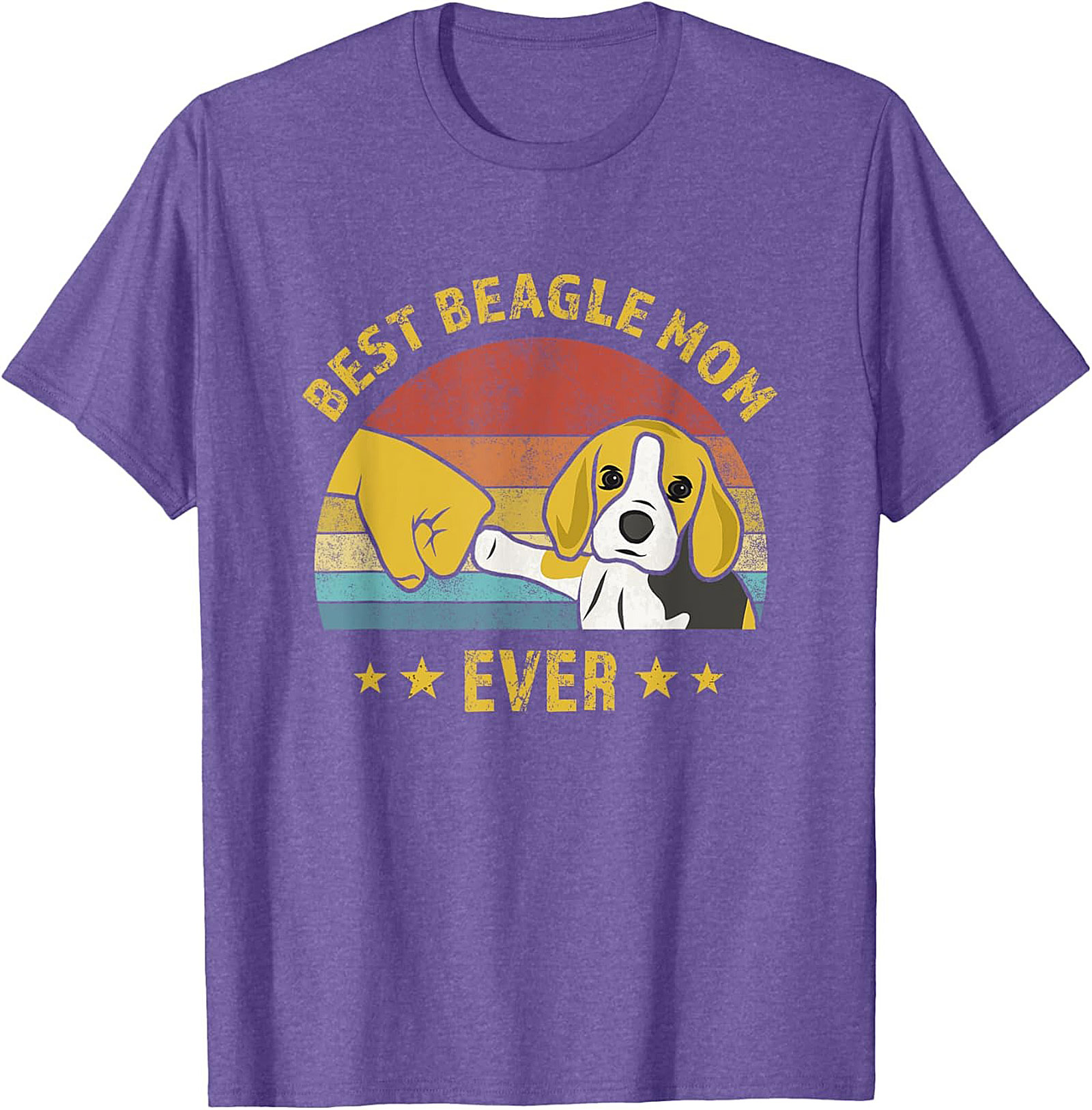 Best Beagle Mom Ever Vintage Graphic Tee | Funny Dog Lover Shirt