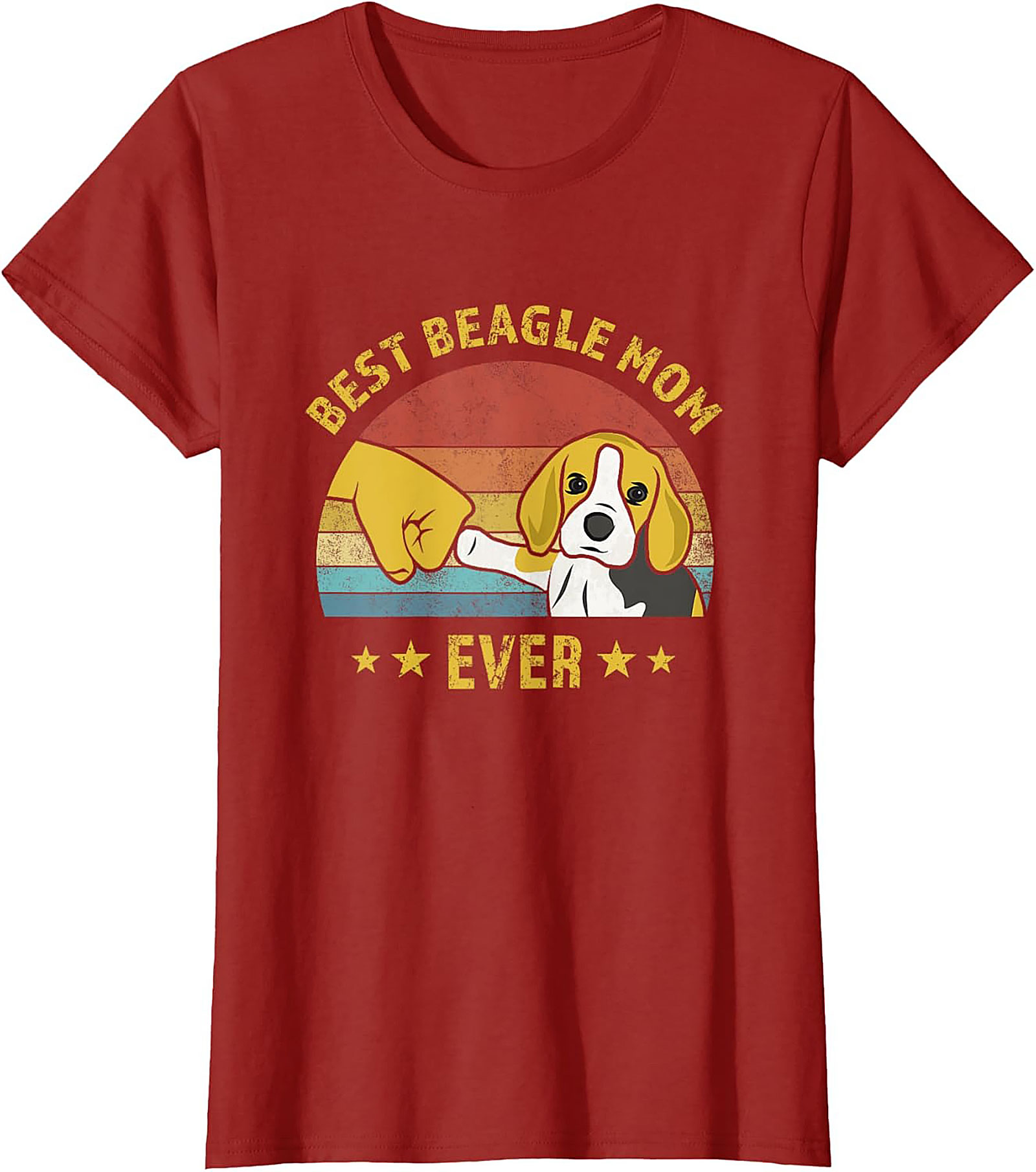 Best Beagle Mom Ever Vintage Graphic Tee | Funny Dog Lover Shirt