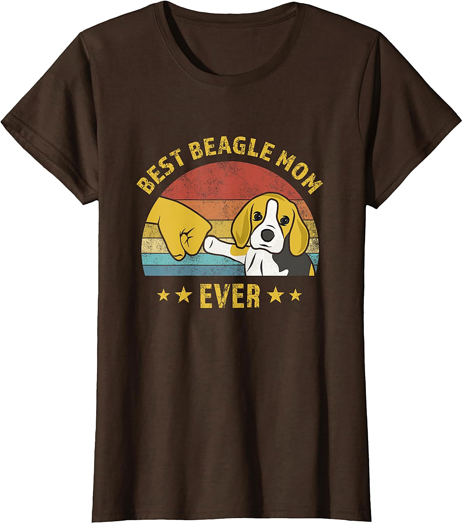 Best Beagle Mom Ever Vintage Graphic Tee | Funny Dog Lover Shirt