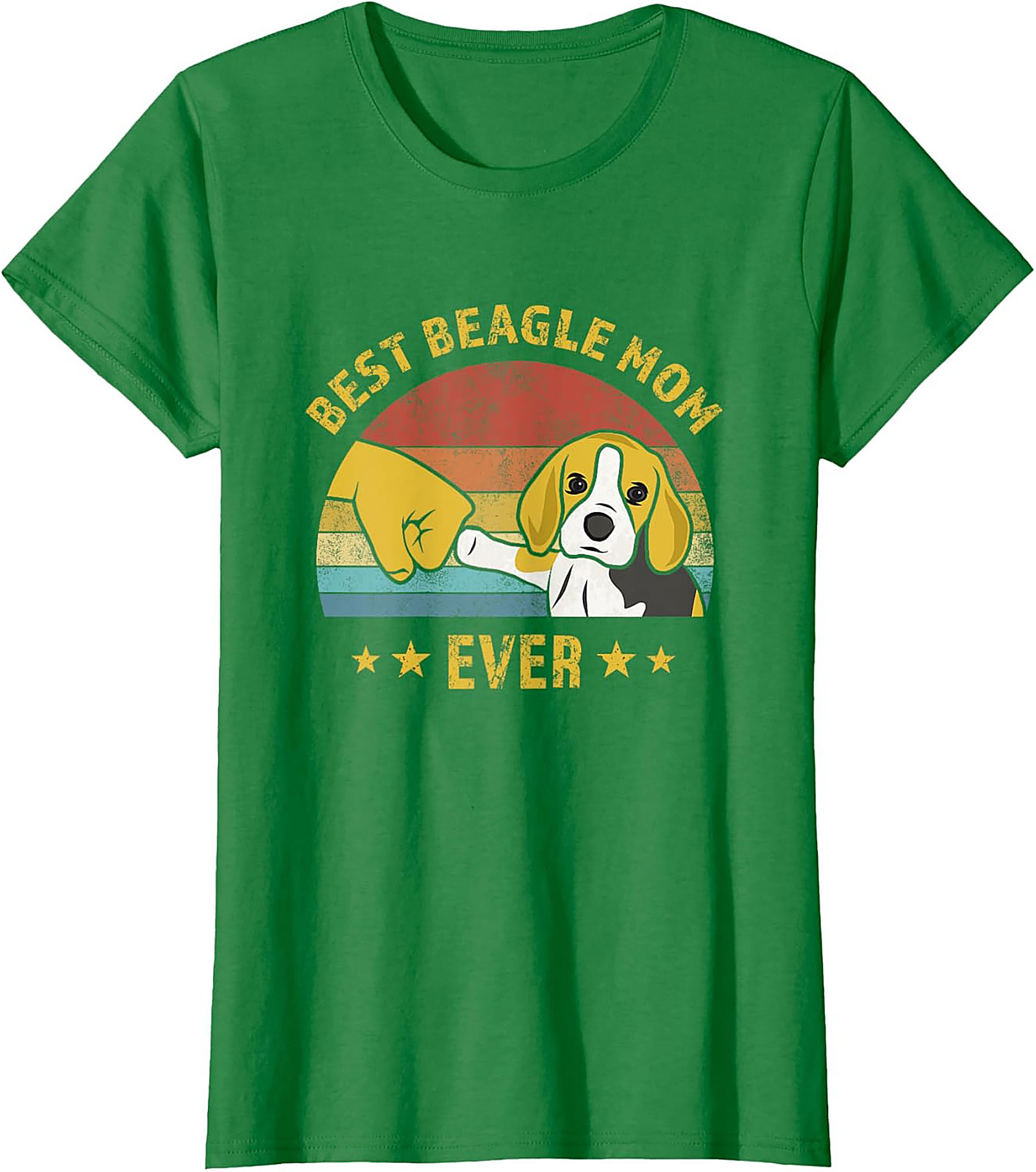 Best Beagle Mom Ever Vintage Graphic Tee | Funny Dog Lover Shirt