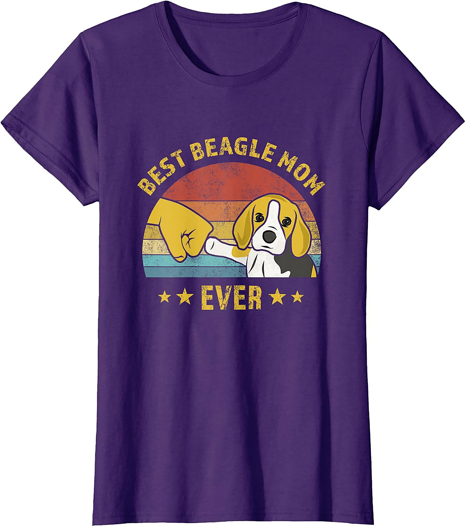 Best Beagle Mom Ever Vintage Graphic Tee | Funny Dog Lover Shirt