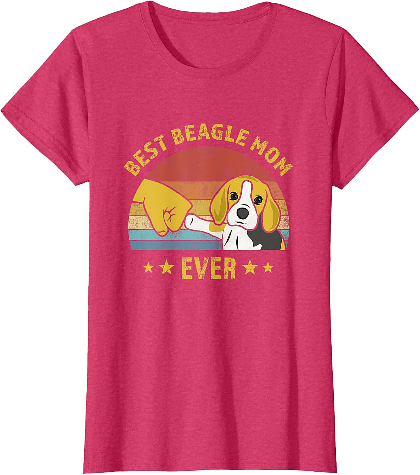 Best Beagle Mom Ever Vintage Graphic Tee | Funny Dog Lover Shirt