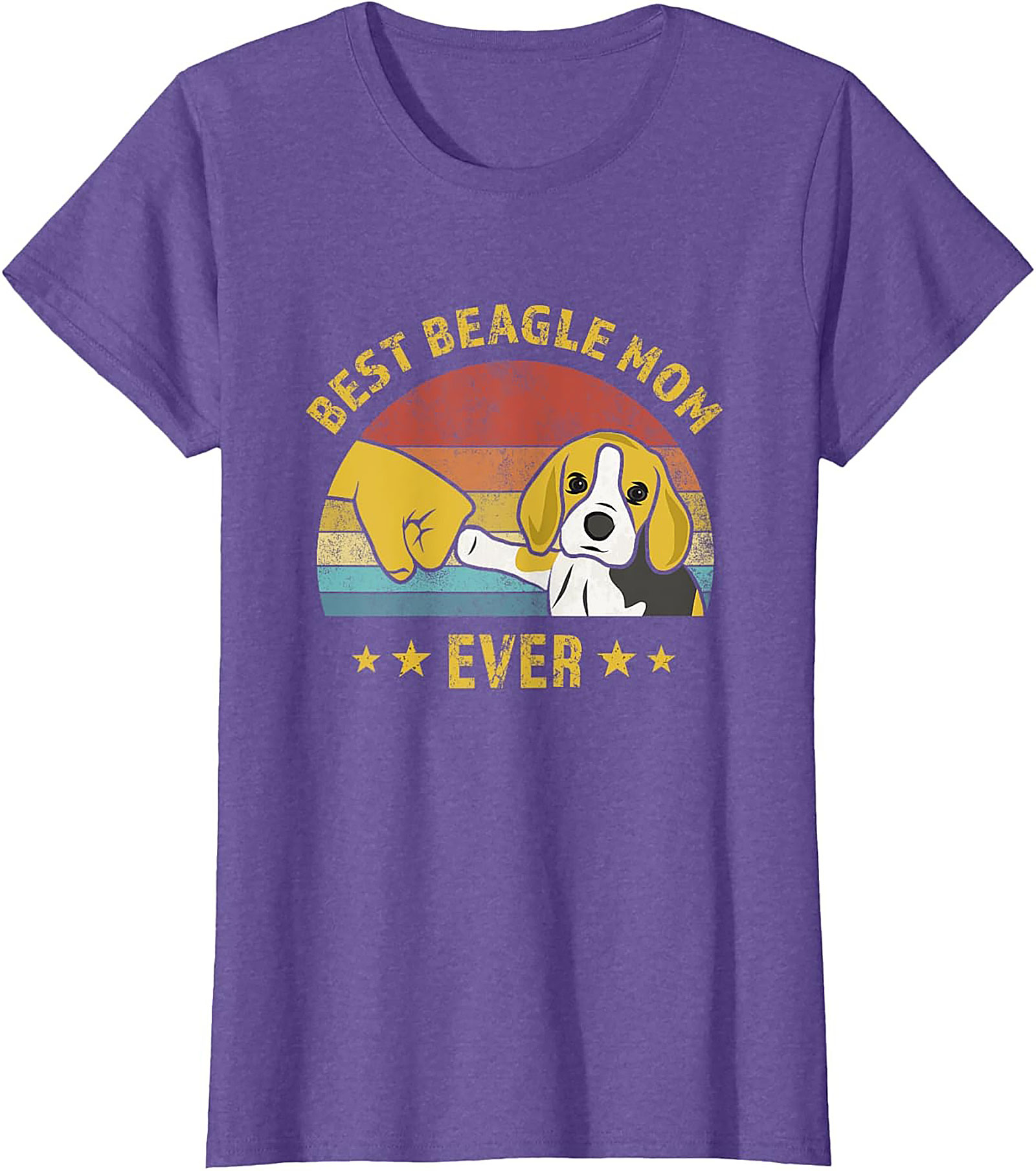 Best Beagle Mom Ever Vintage Graphic Tee | Funny Dog Lover Shirt