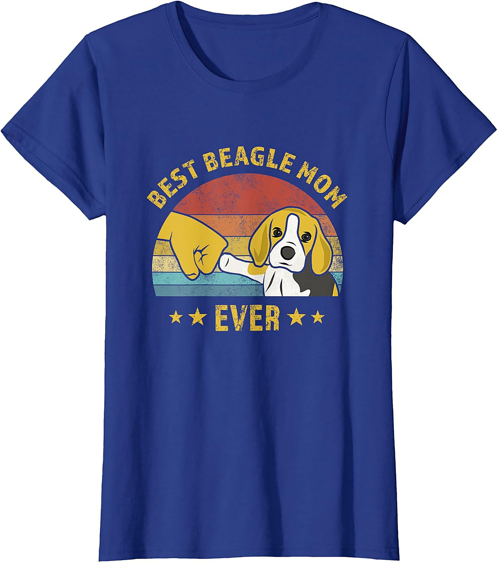 Best Beagle Mom Ever Vintage Graphic Tee | Funny Dog Lover Shirt