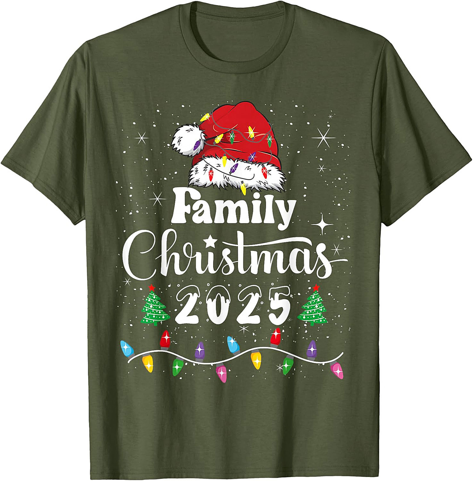 Family Christmas 2025 T-shirt Festive Matching Tee