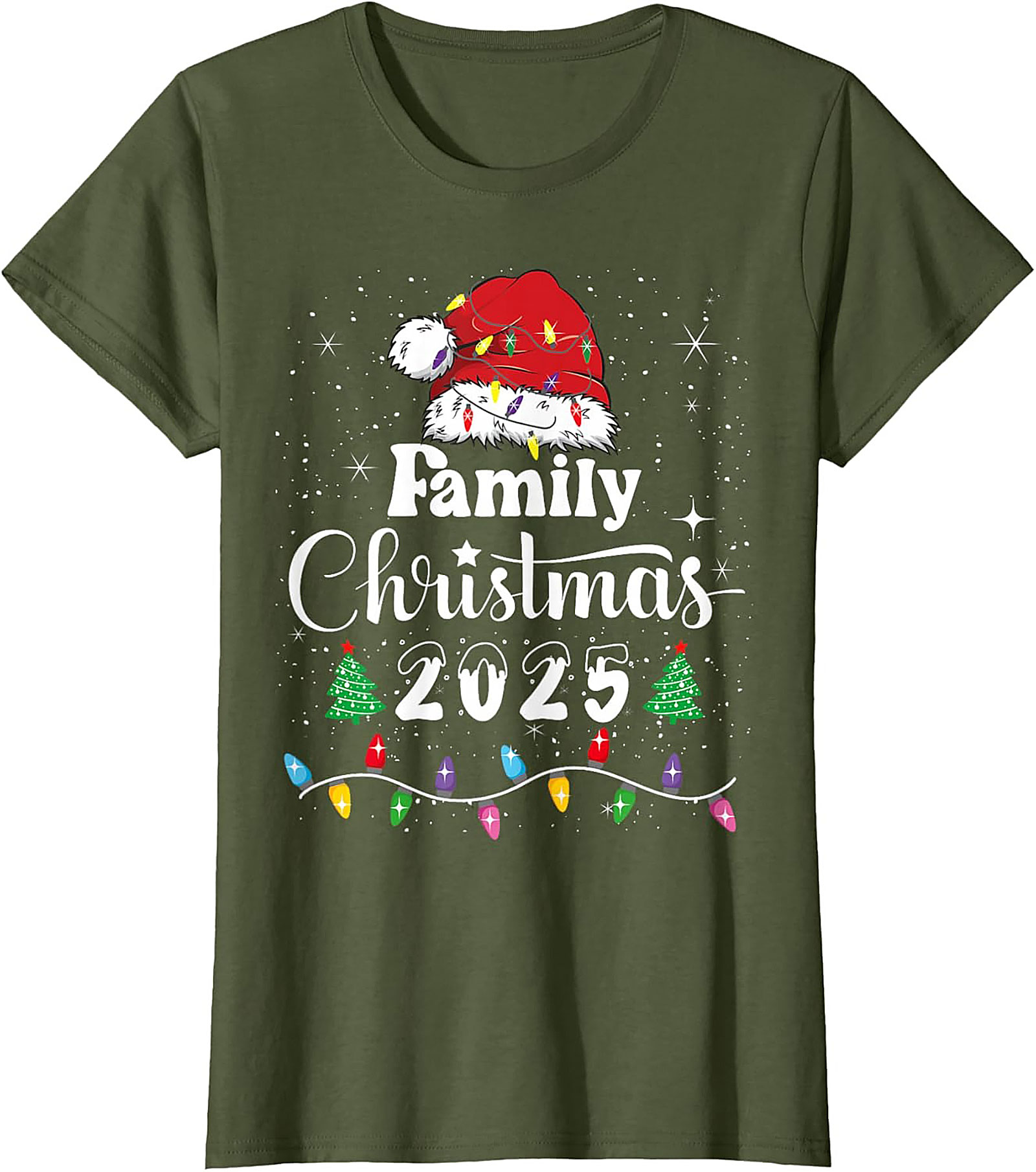 Family Christmas 2025 T-shirt Festive Matching Tee