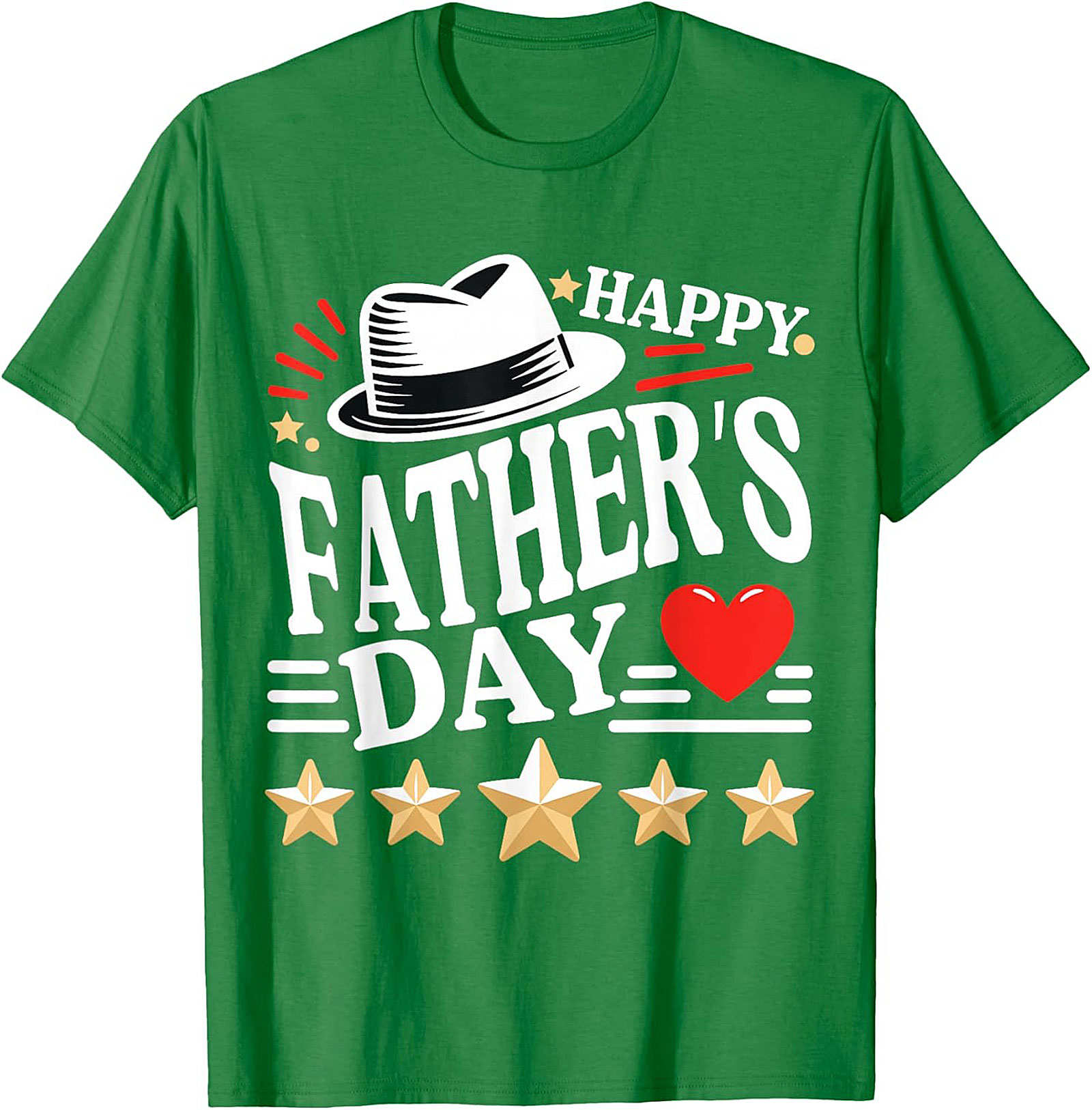 Happy Father's Day T-shirt 5-Star Dad Graphic Tee