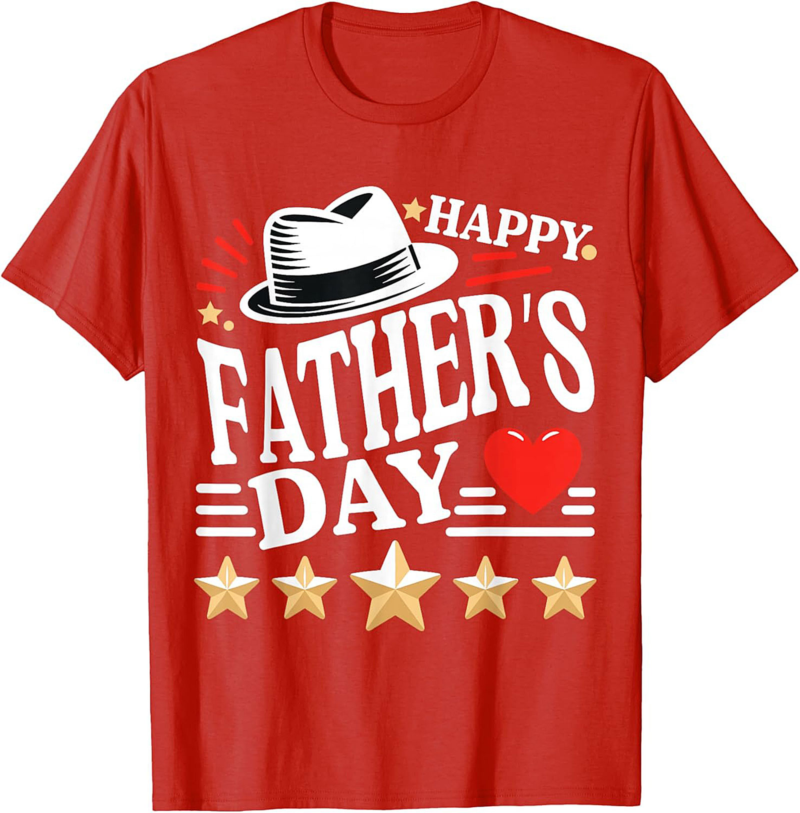 Happy Father's Day T-shirt 5-Star Dad Graphic Tee