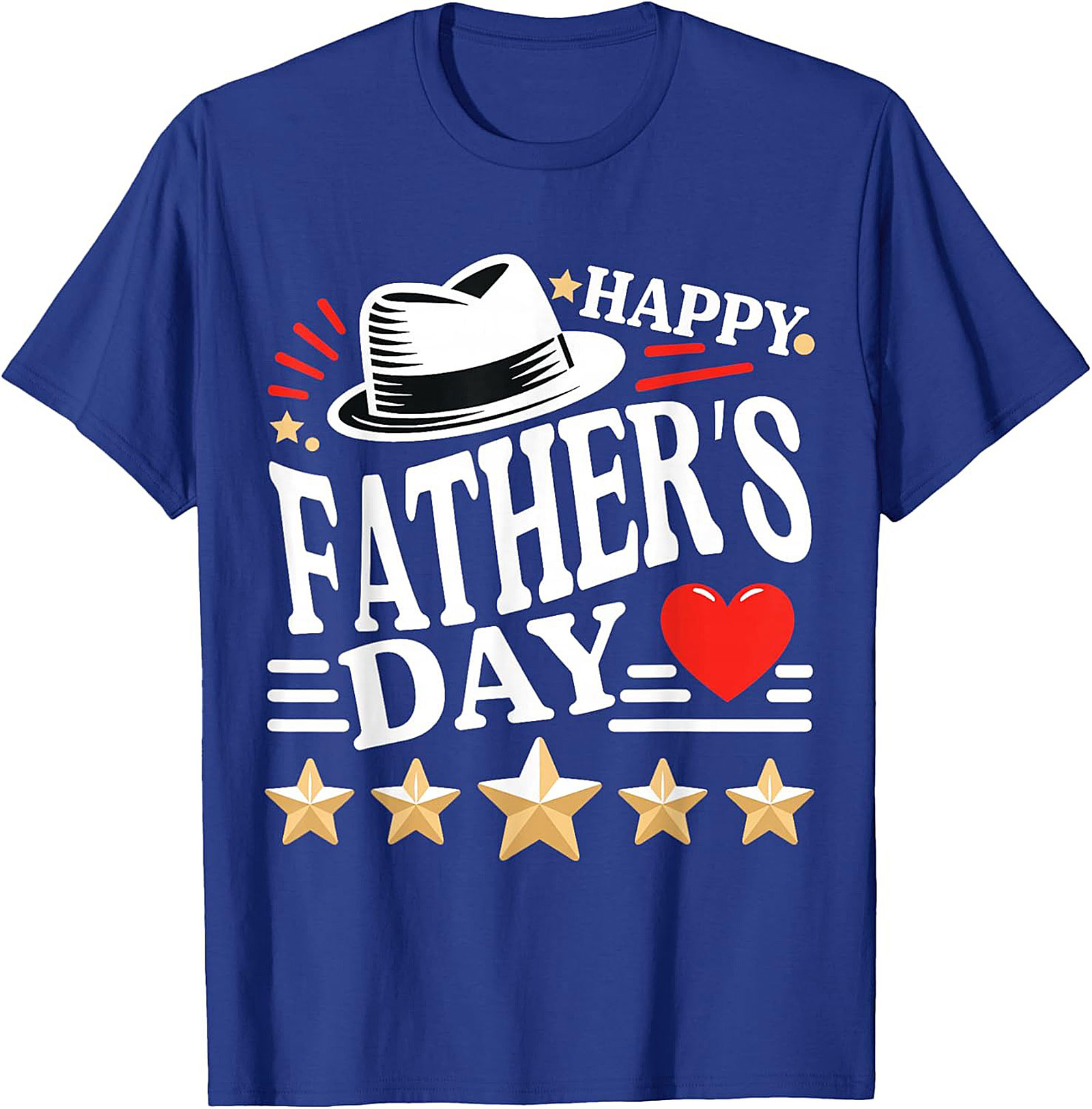 Happy Father's Day T-shirt 5-Star Dad Graphic Tee