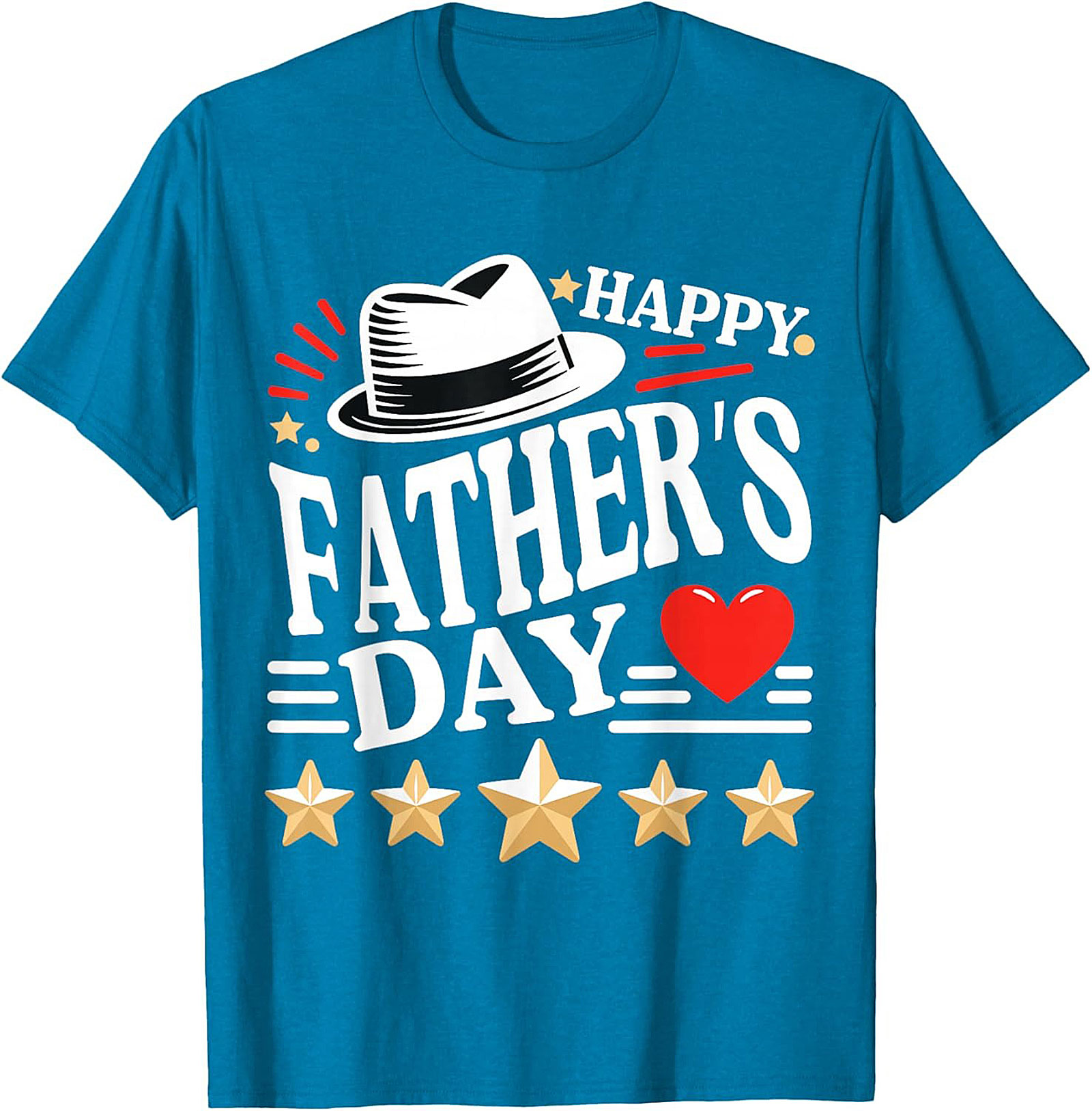 Happy Father's Day T-shirt 5-Star Dad Graphic Tee