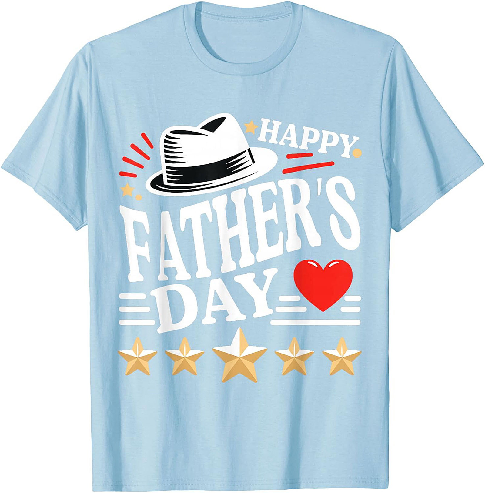 Happy Father's Day T-shirt 5-Star Dad Graphic Tee