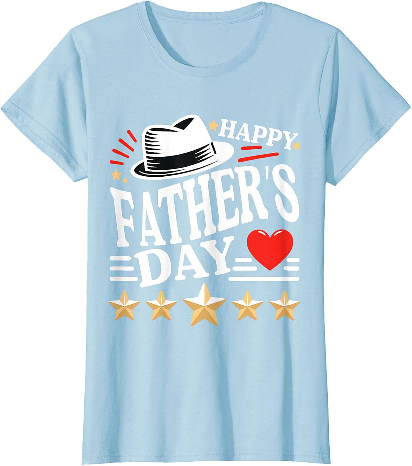 Happy Father's Day T-shirt 5-Star Dad Graphic Tee