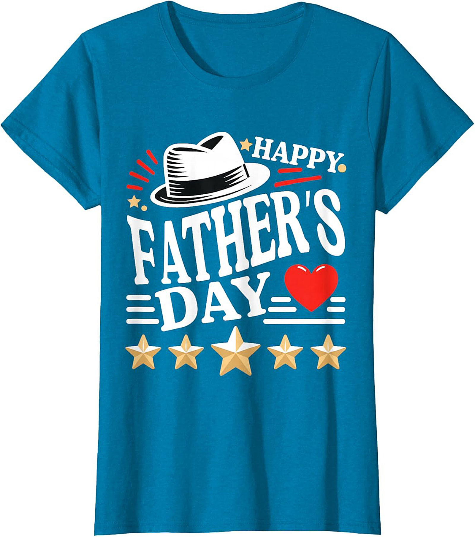 Happy Father's Day T-shirt 5-Star Dad Graphic Tee