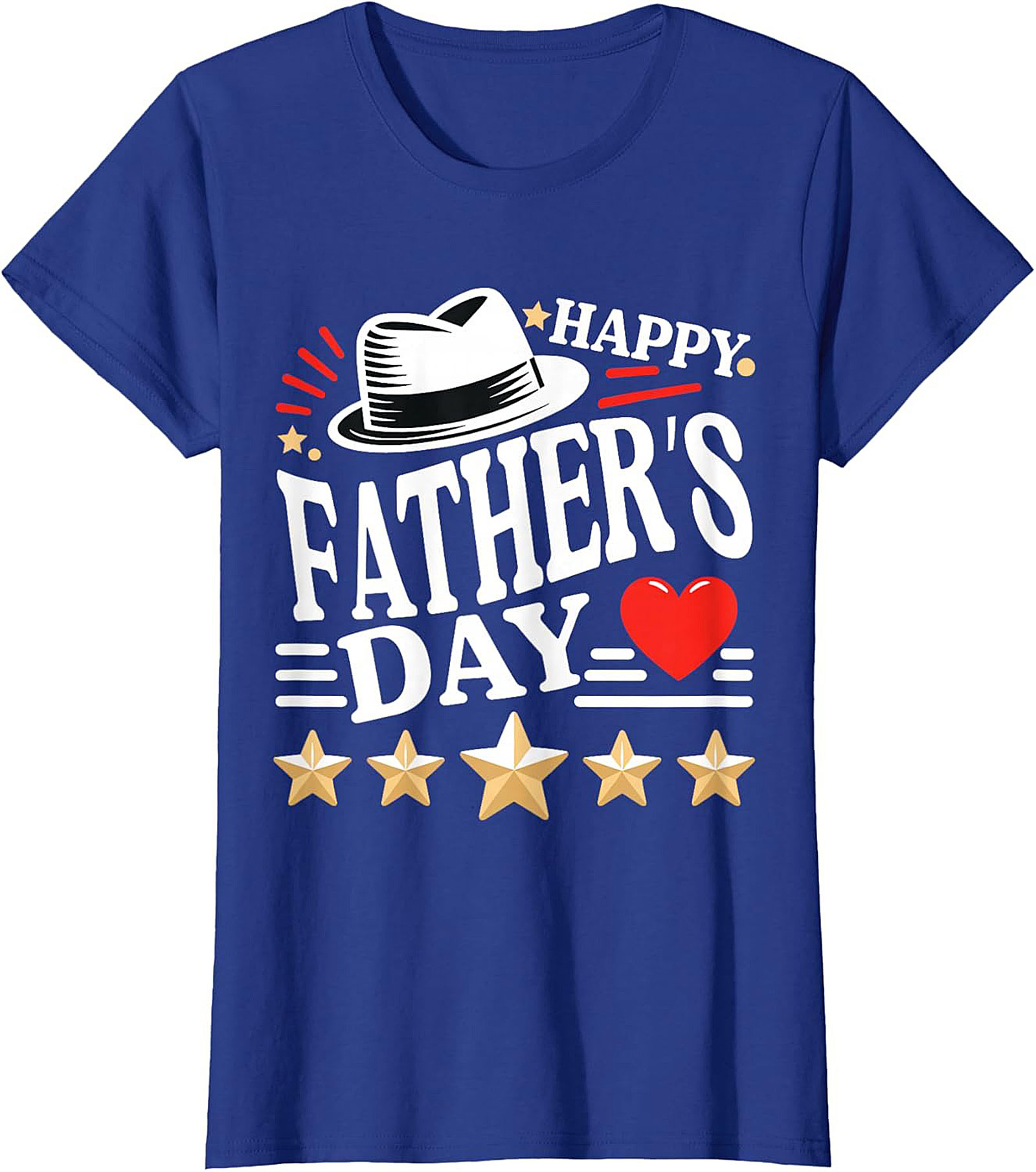 Happy Father's Day T-shirt 5-Star Dad Graphic Tee