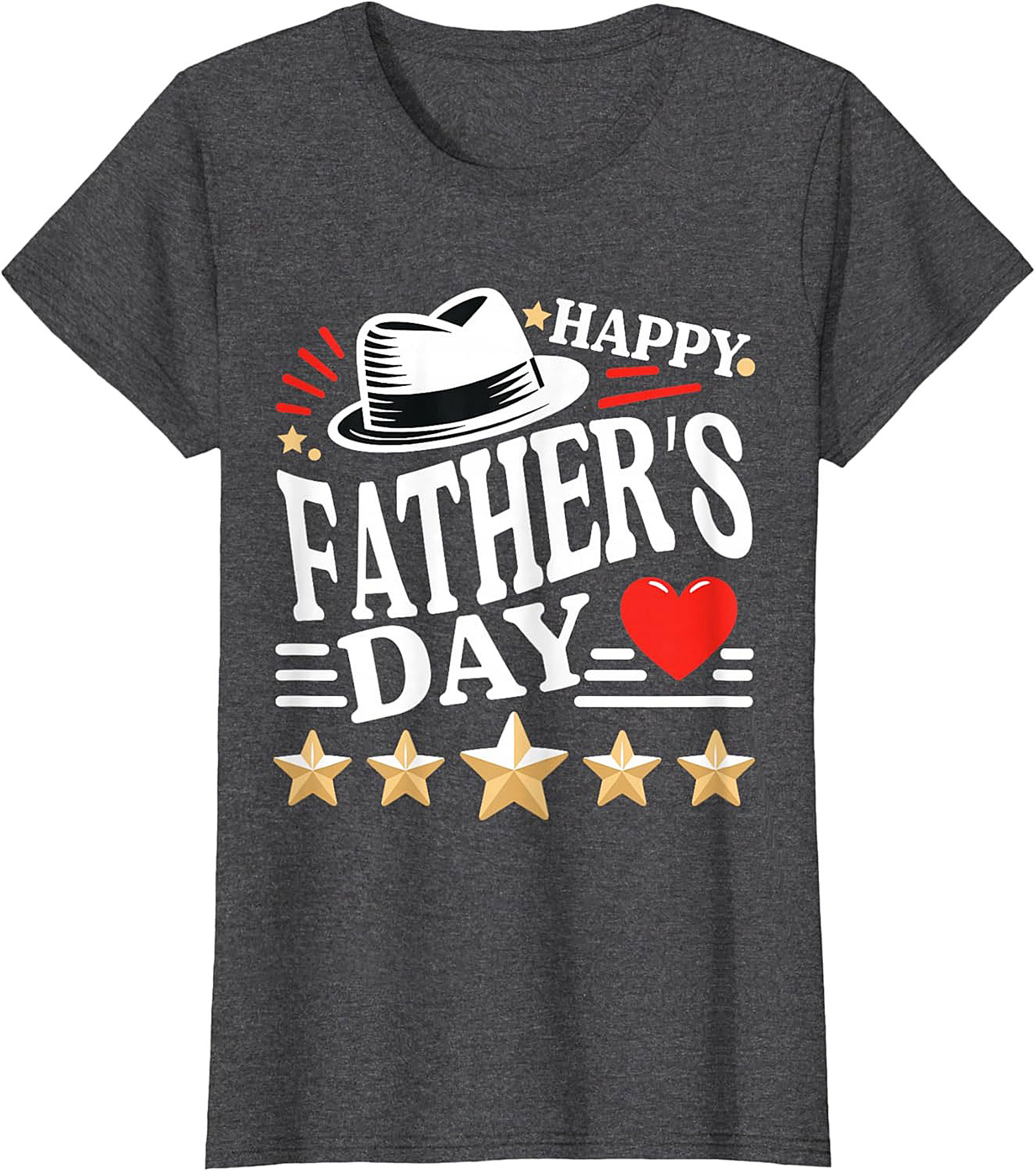 Happy Father's Day T-shirt 5-Star Dad Graphic Tee