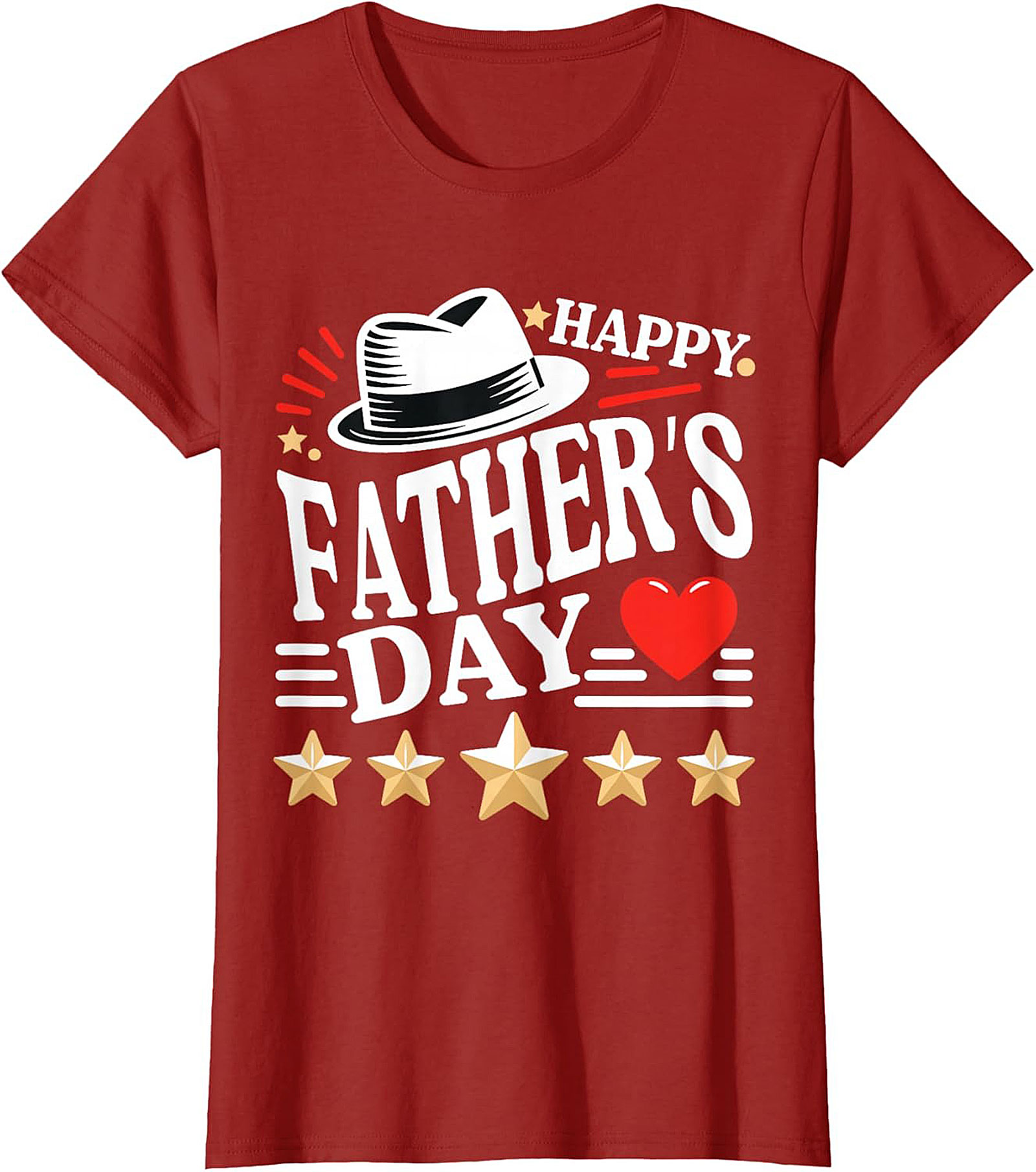 Happy Father's Day T-shirt 5-Star Dad Graphic Tee
