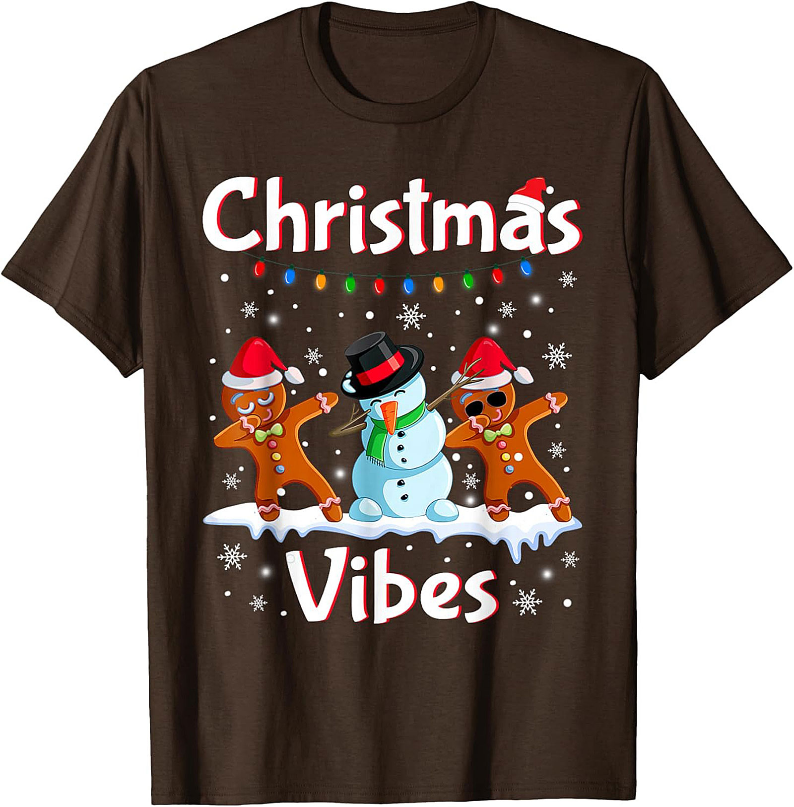 Funny Dabbing Gingerbread Christmas T-shirt Unisex Tee