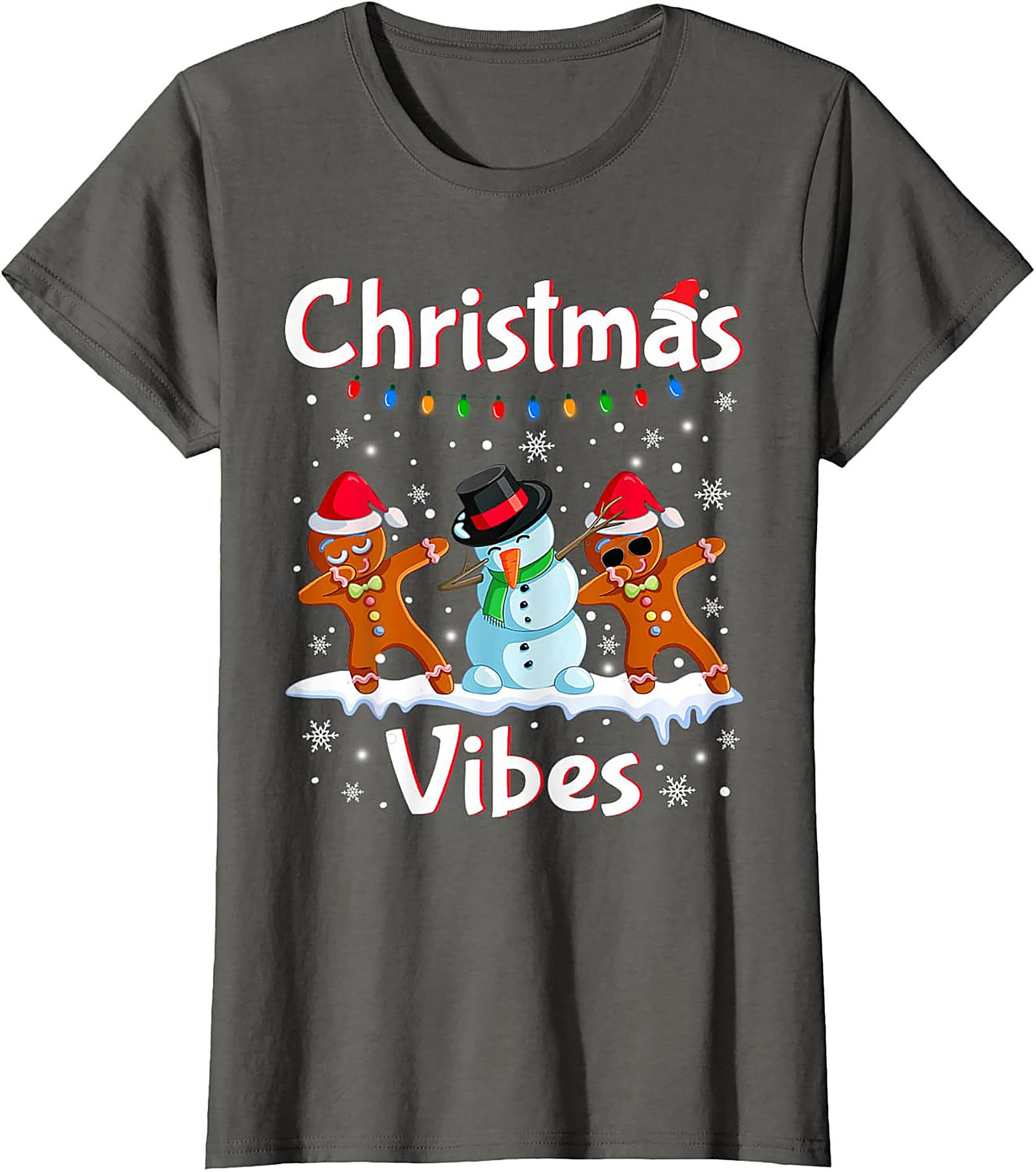 Funny Dabbing Gingerbread Christmas T-shirt Unisex Tee