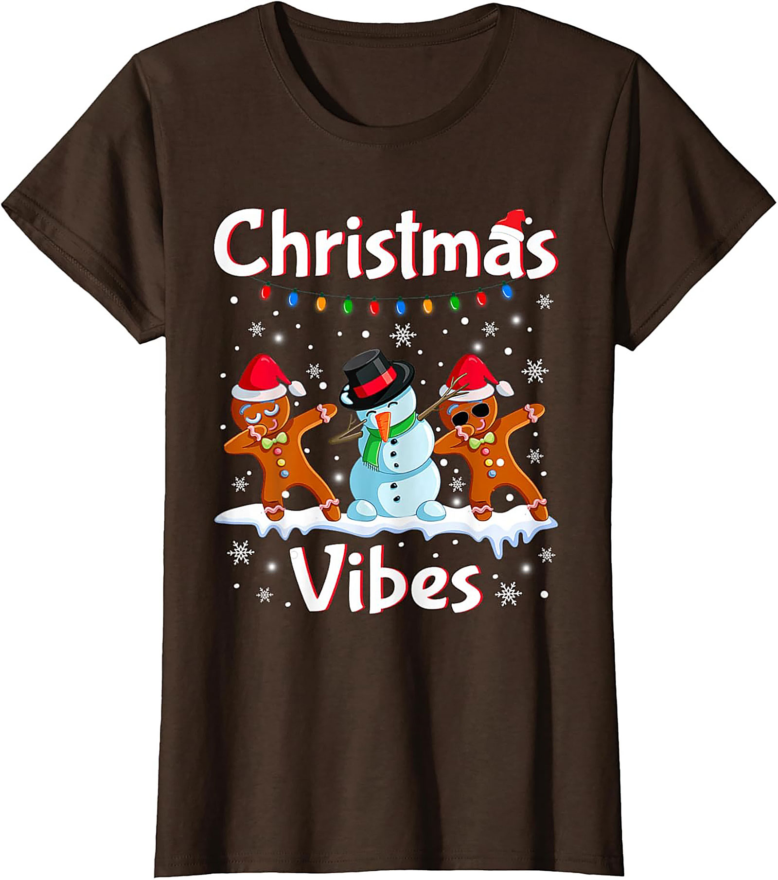 Funny Dabbing Gingerbread Christmas T-shirt Unisex Tee