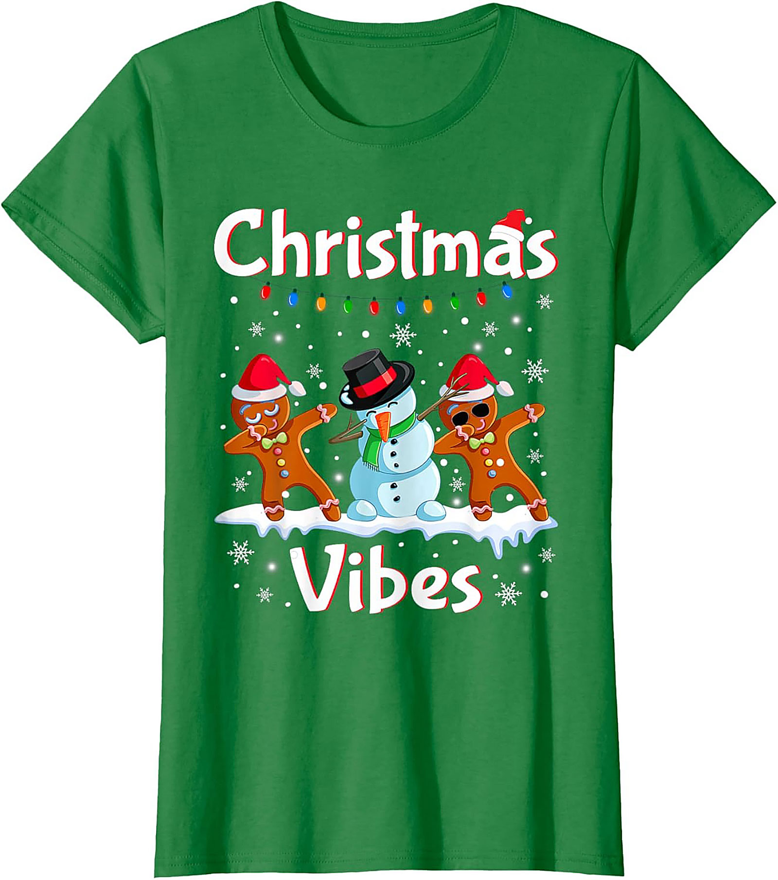 Funny Dabbing Gingerbread Christmas T-shirt Unisex Tee