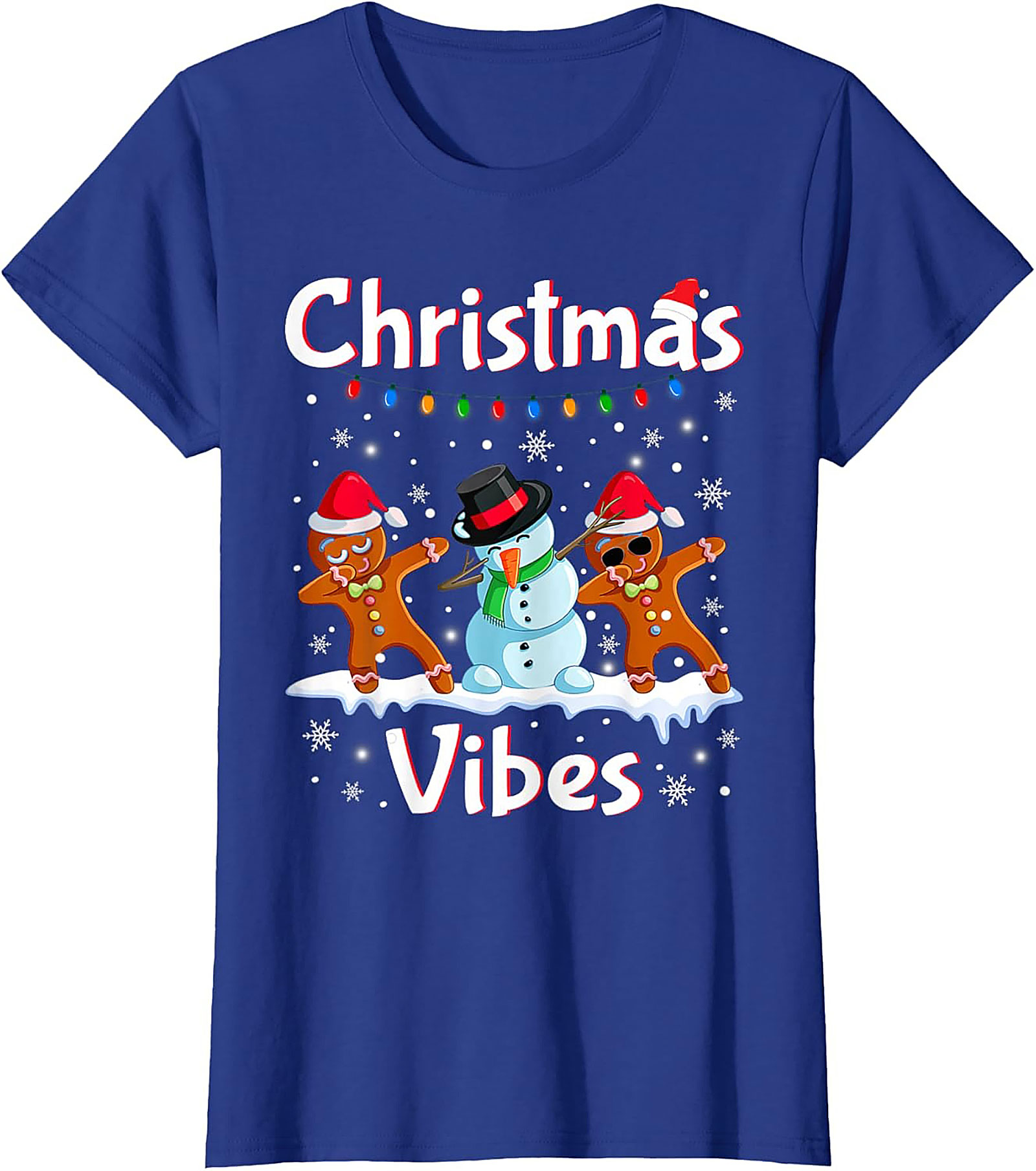 Funny Dabbing Gingerbread Christmas T-shirt Unisex Tee