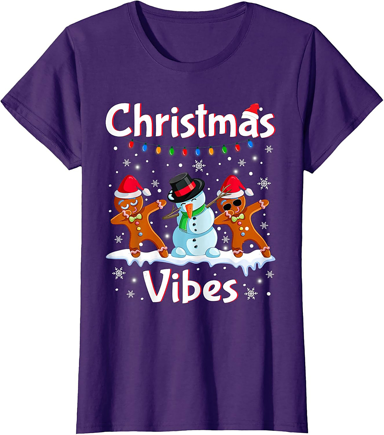 Funny Dabbing Gingerbread Christmas T-shirt Unisex Tee