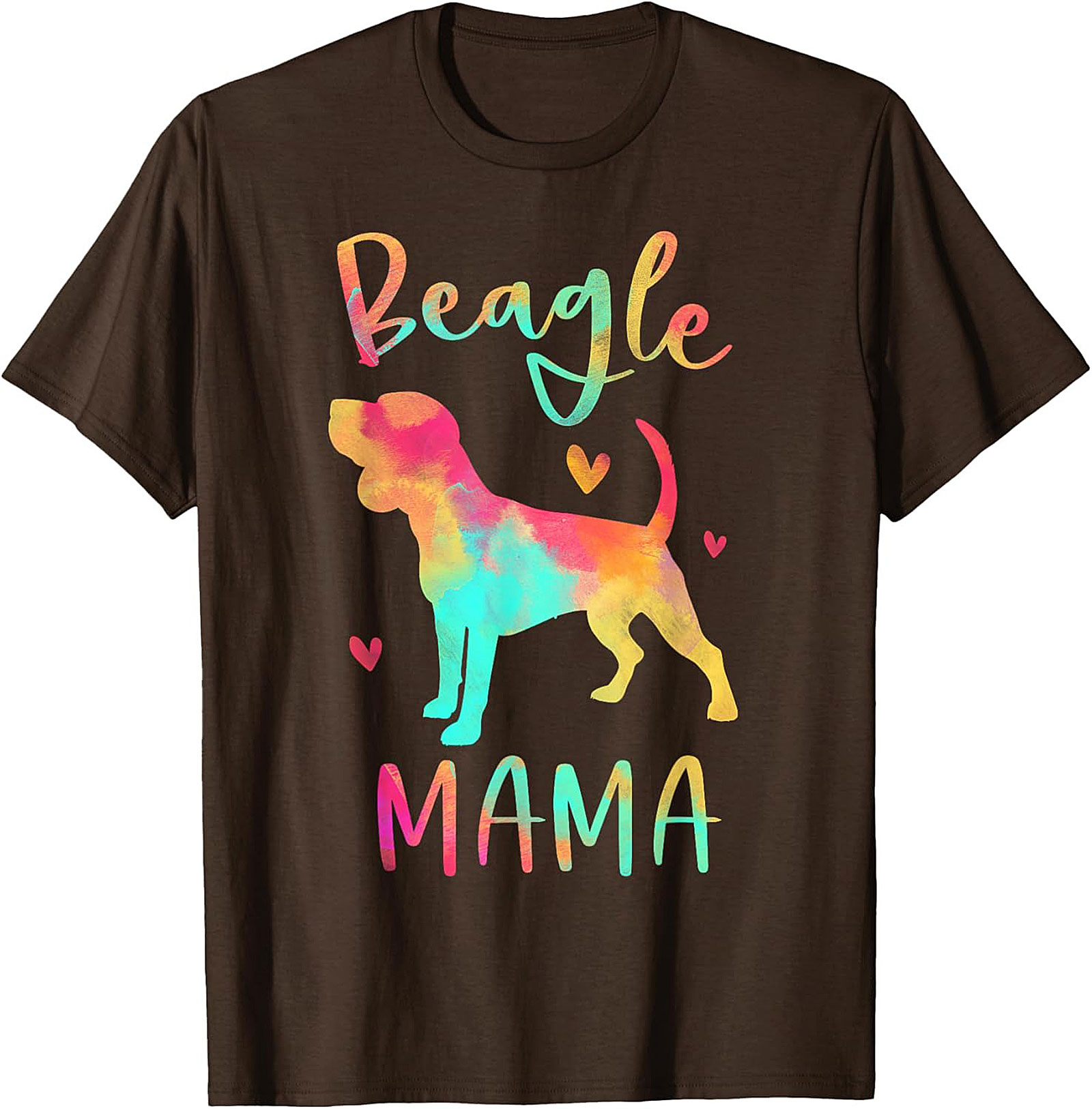 Watercolor Beagle Mama T-Shirt – Vibrant Dog Lover Graphic Tee