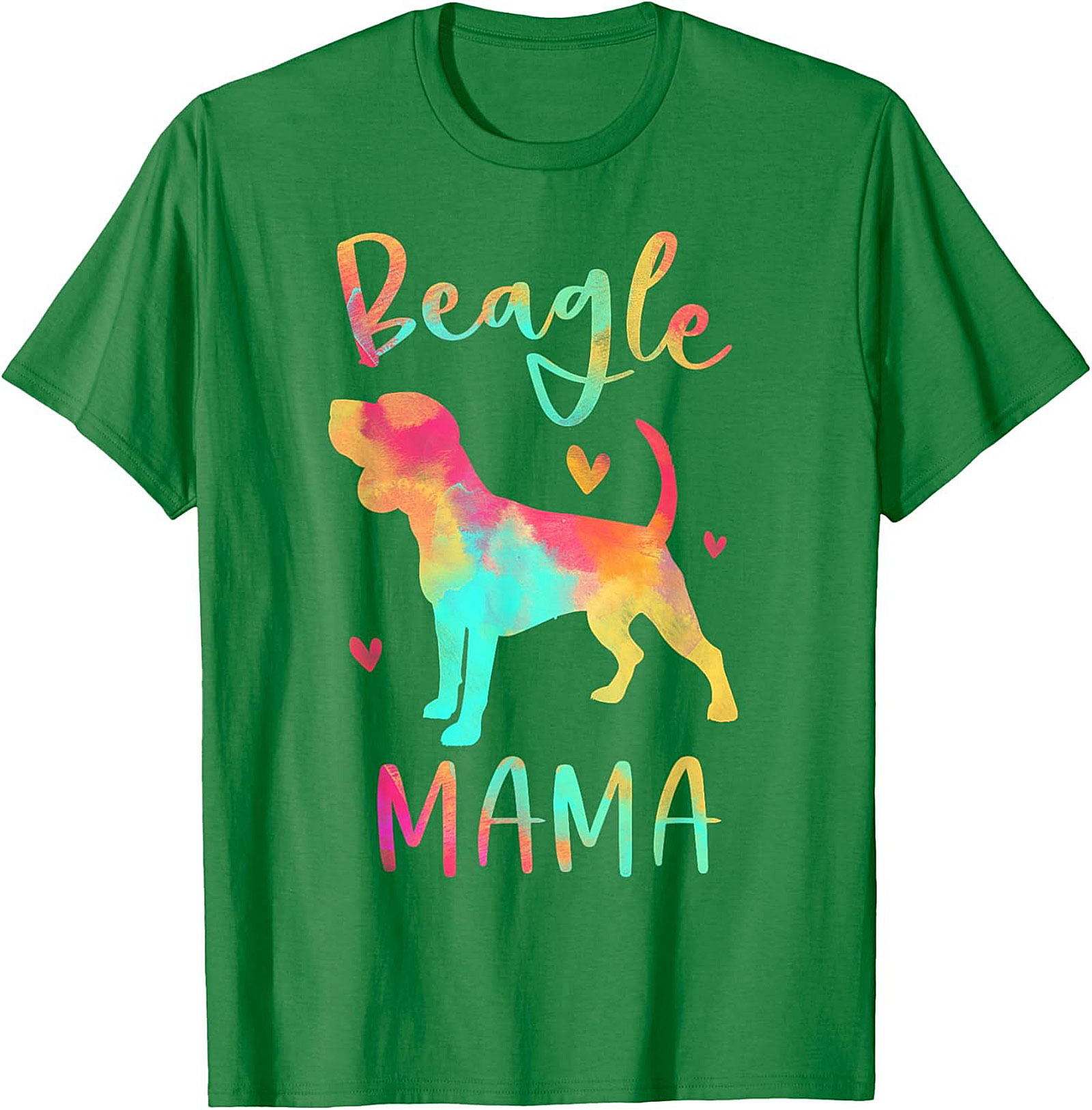 Watercolor Beagle Mama T-Shirt – Vibrant Dog Lover Graphic Tee