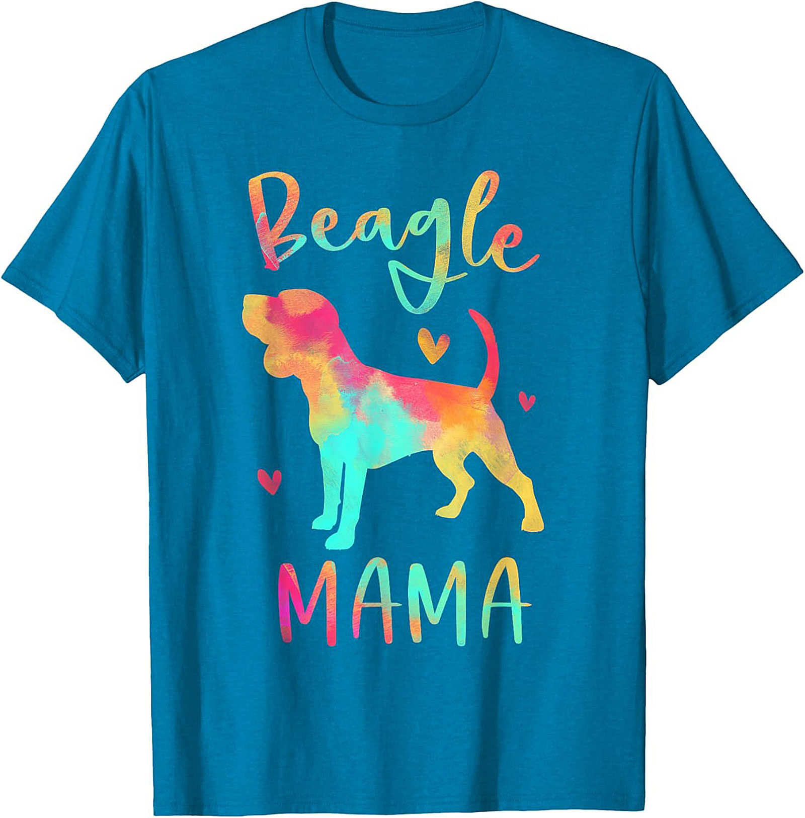 Watercolor Beagle Mama T-Shirt – Vibrant Dog Lover Graphic Tee
